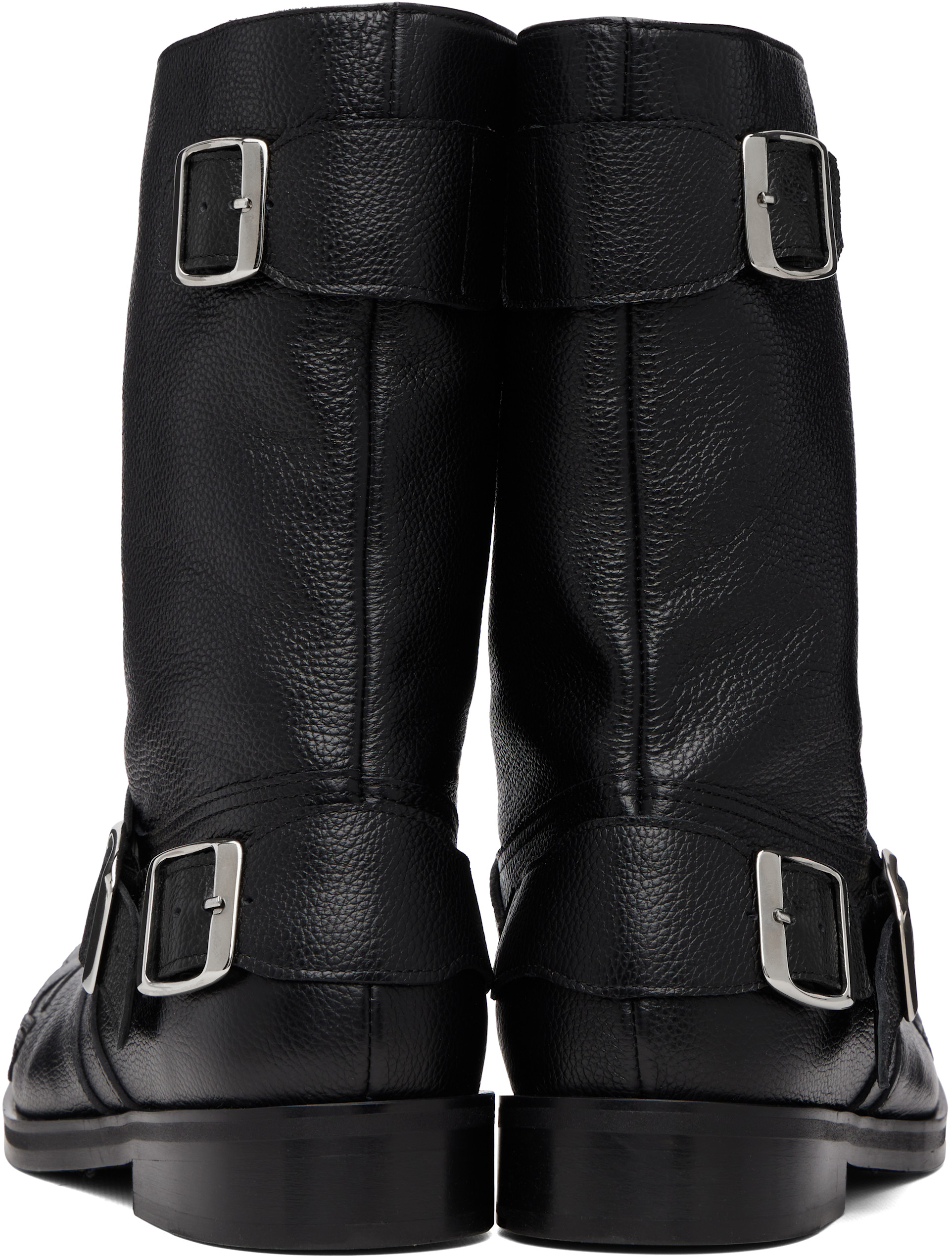 Stefan Cooke - Black Pegasus Biker Boots