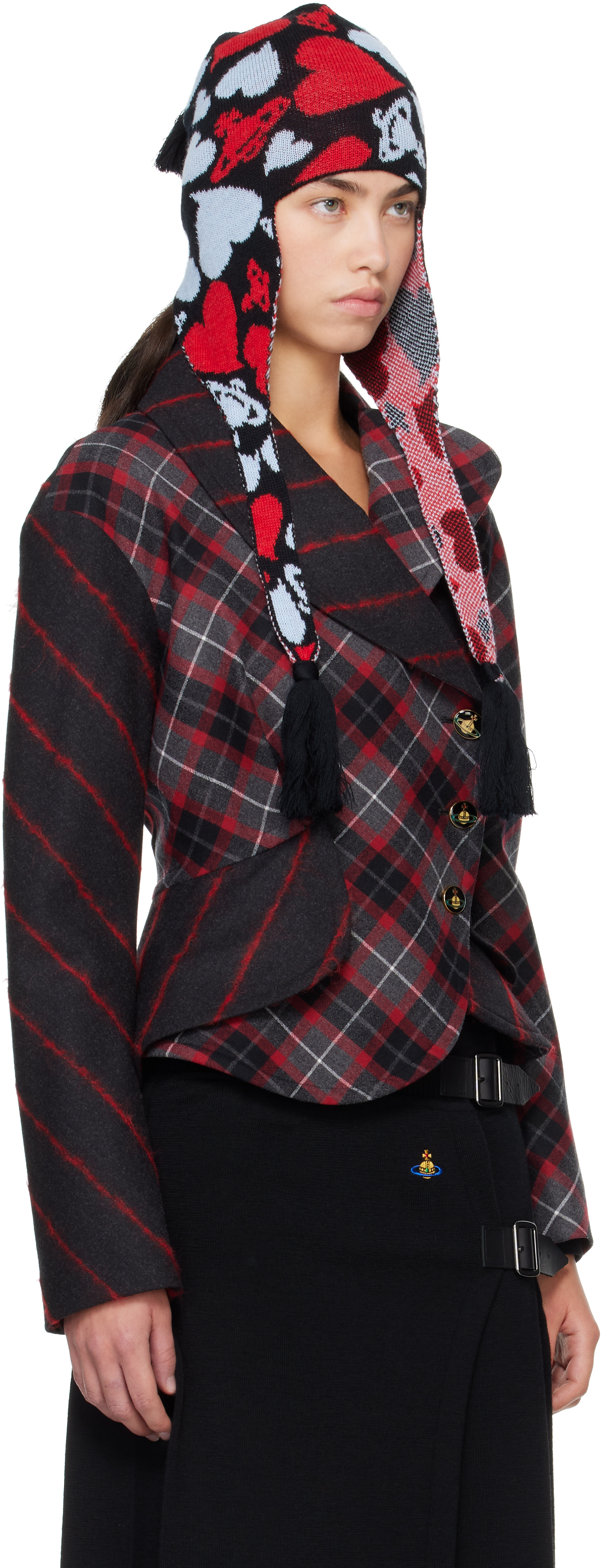 Vivienne Westwood: Multicolor Ear Flap Beanie | SSENSE