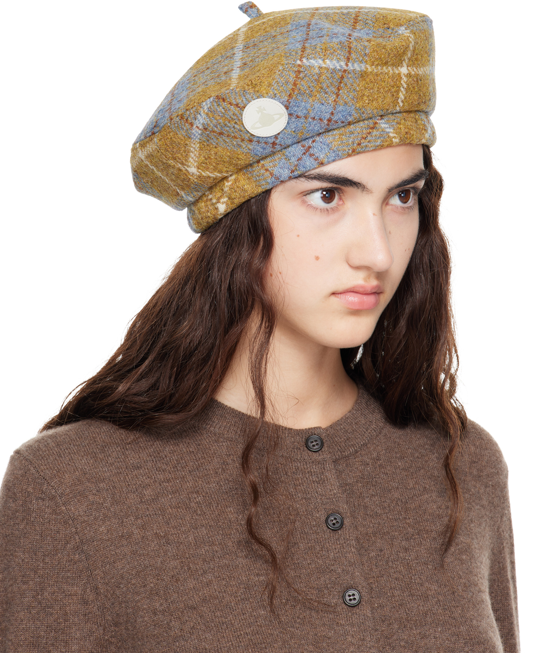 VivienneWestwood キャスケット タータンウール帽子 Vivienne Westwood: マルチカラー タータン ベレー帽 | SSENSE 日本