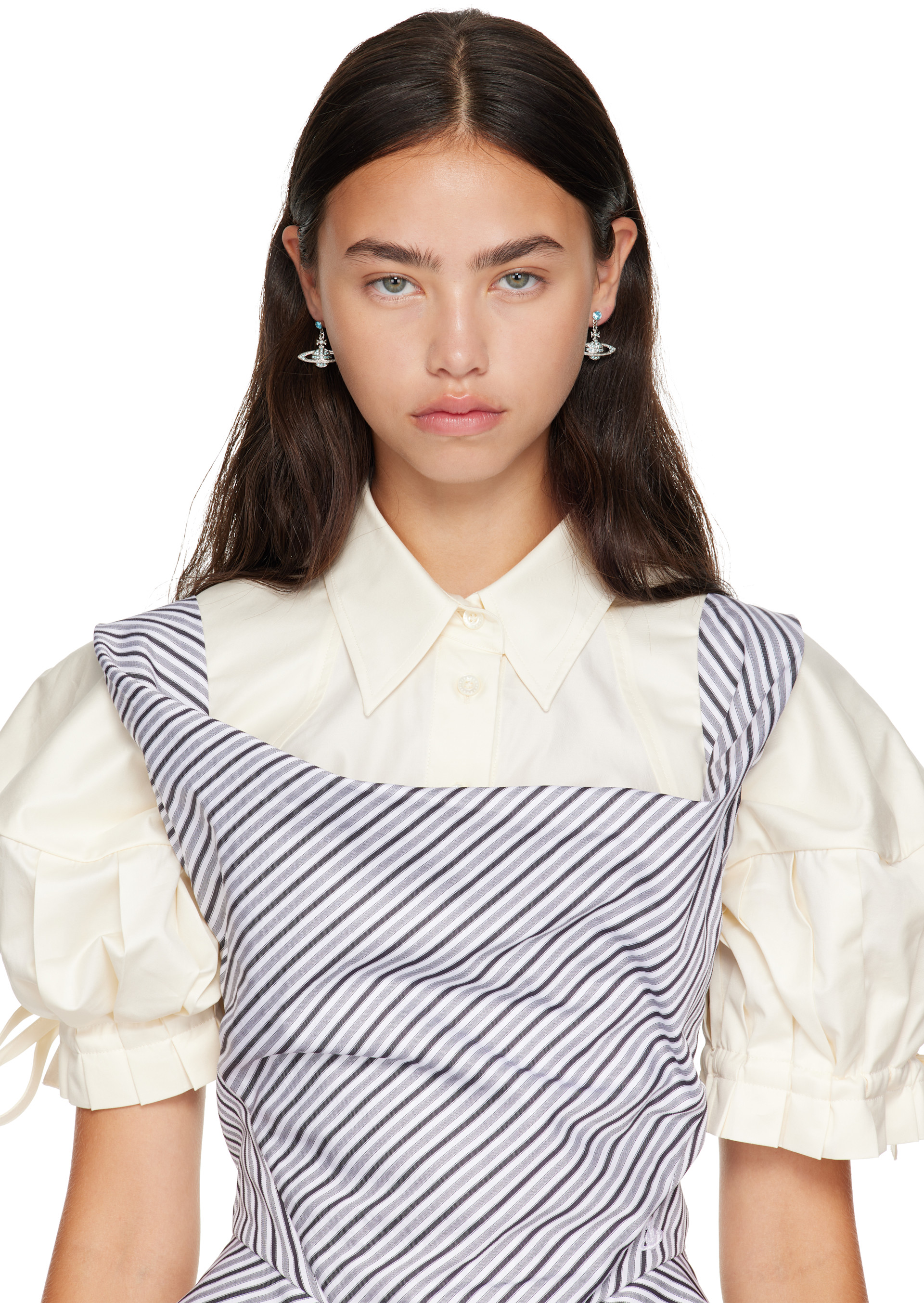 Vivienne Westwood: Mini Bas Relief ドロップピアス | SSENSE 日本