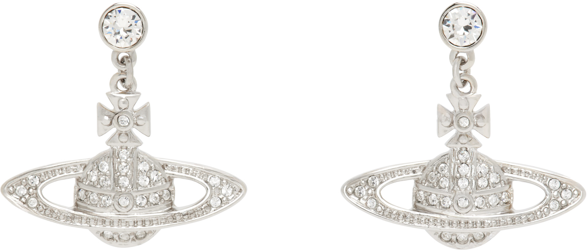 Vivienne Westwood: Mini Bas Relief ドロップピアス | SSENSE 日本
