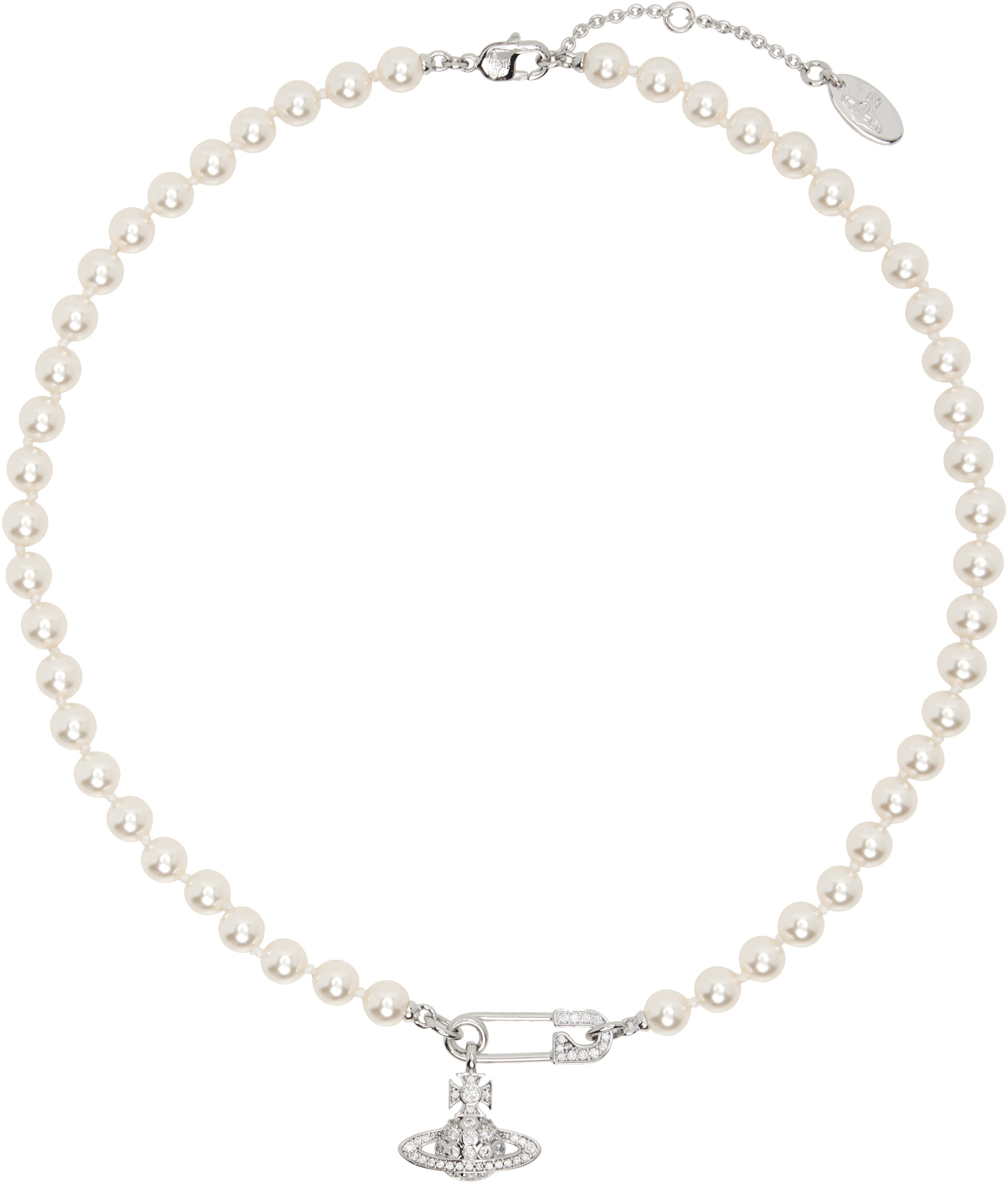 Vivienne Westwood: Lucrece Faux-Pearl Necklace | SSENSE