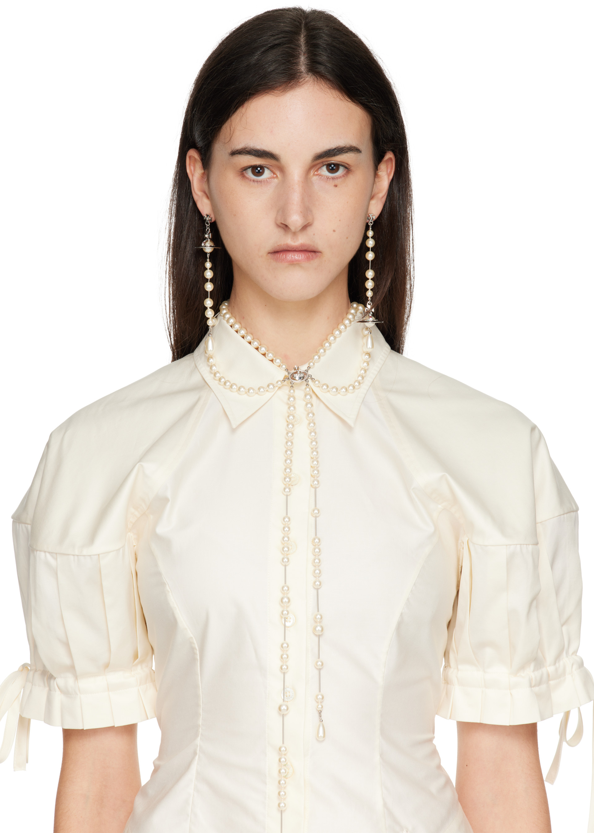Vivienne Westwood - Collier Broken à perles artificielles