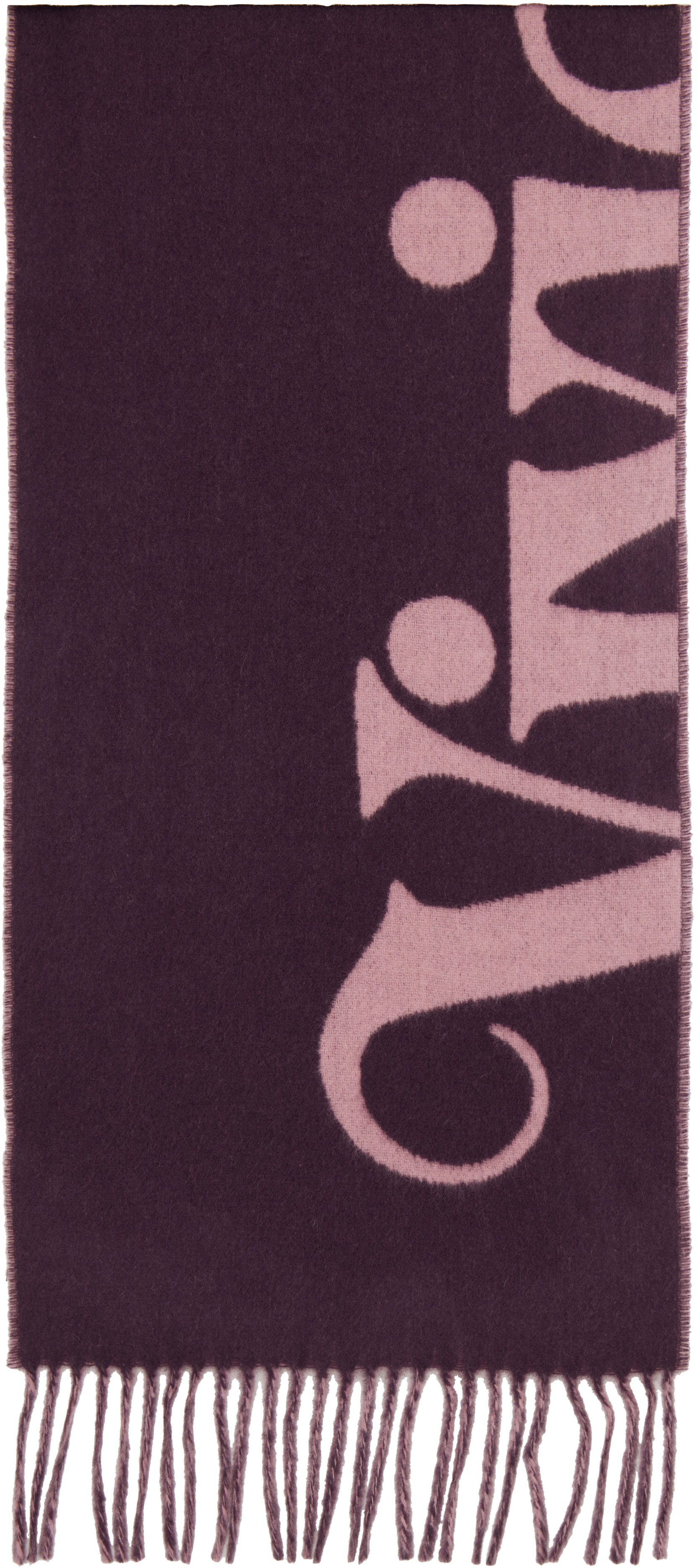 Vivienne Westwood: Purple Wool Scarf | SSENSE