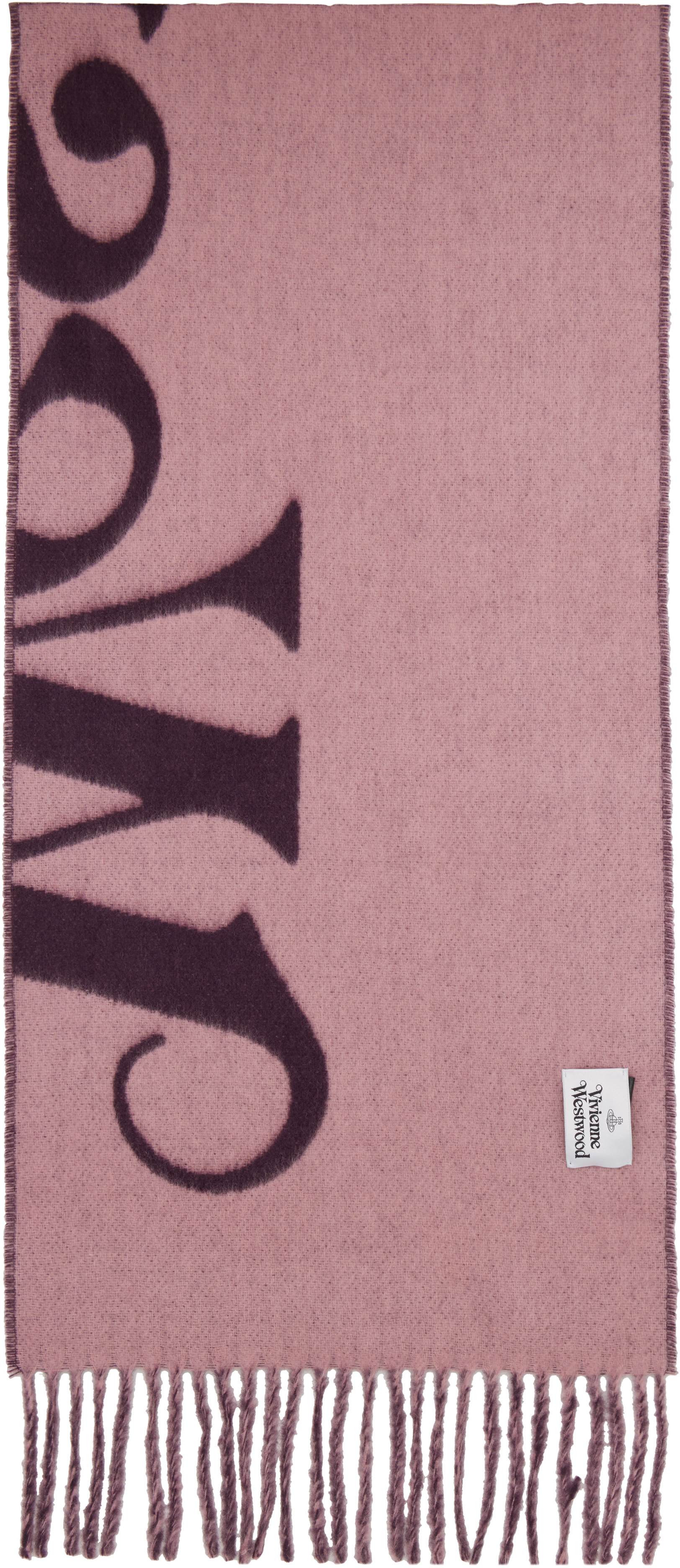 Vivienne Westwood: Purple Wool Scarf | SSENSE