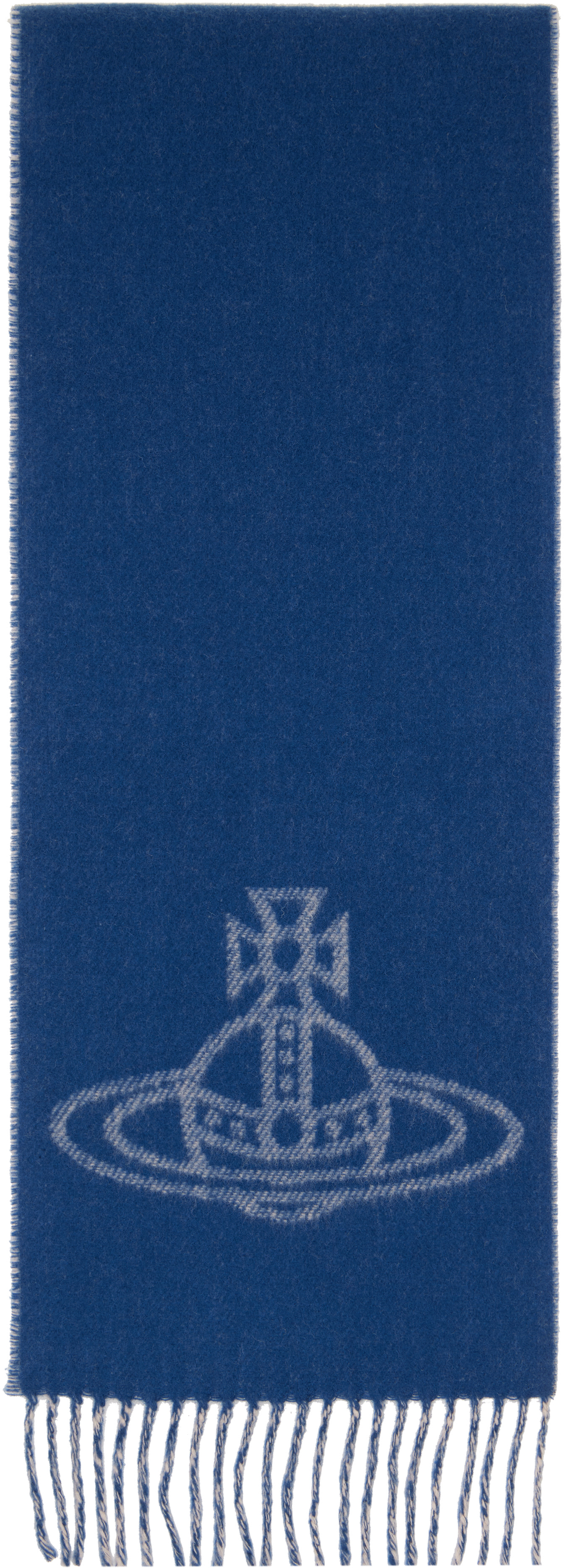 Vivienne Westwood - Écharpe double face bleue