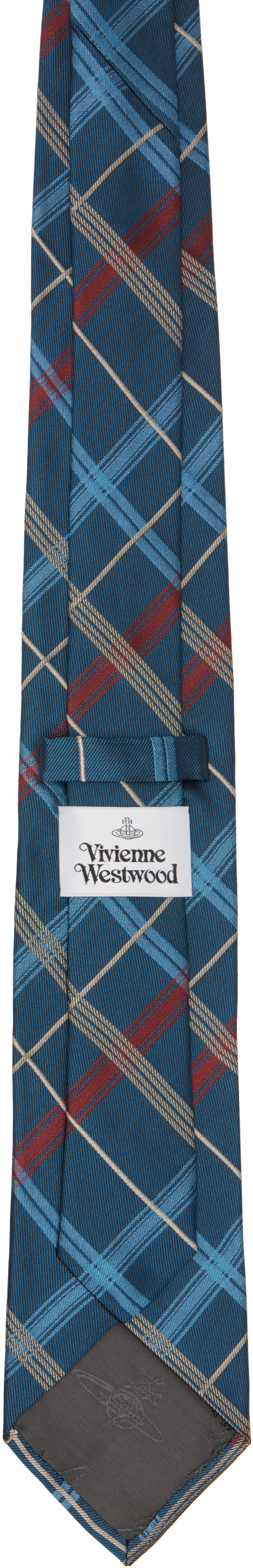 Vivienne Westwood - 블루 체크 넥타이