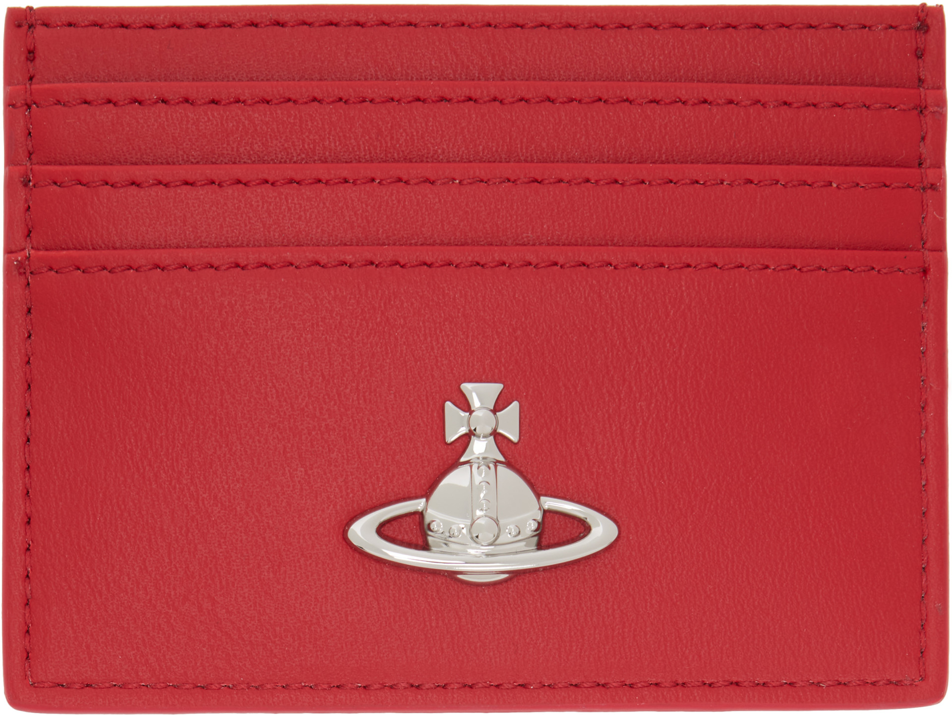 Vivienne Westwood: Red Flat Card Holder | SSENSE