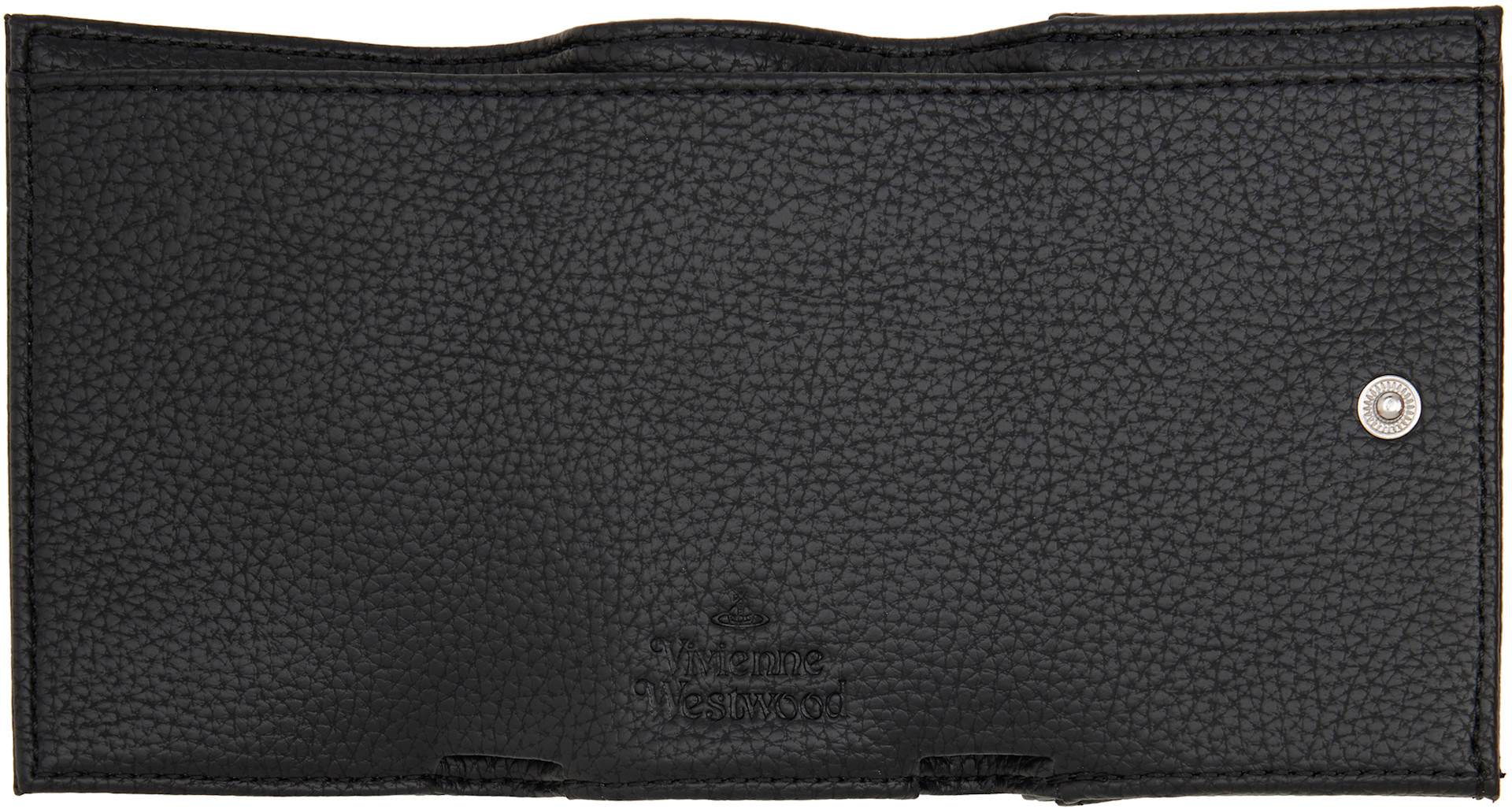 Vivienne Westwood: Black Envelope Billfold Faux-Leather Wallet