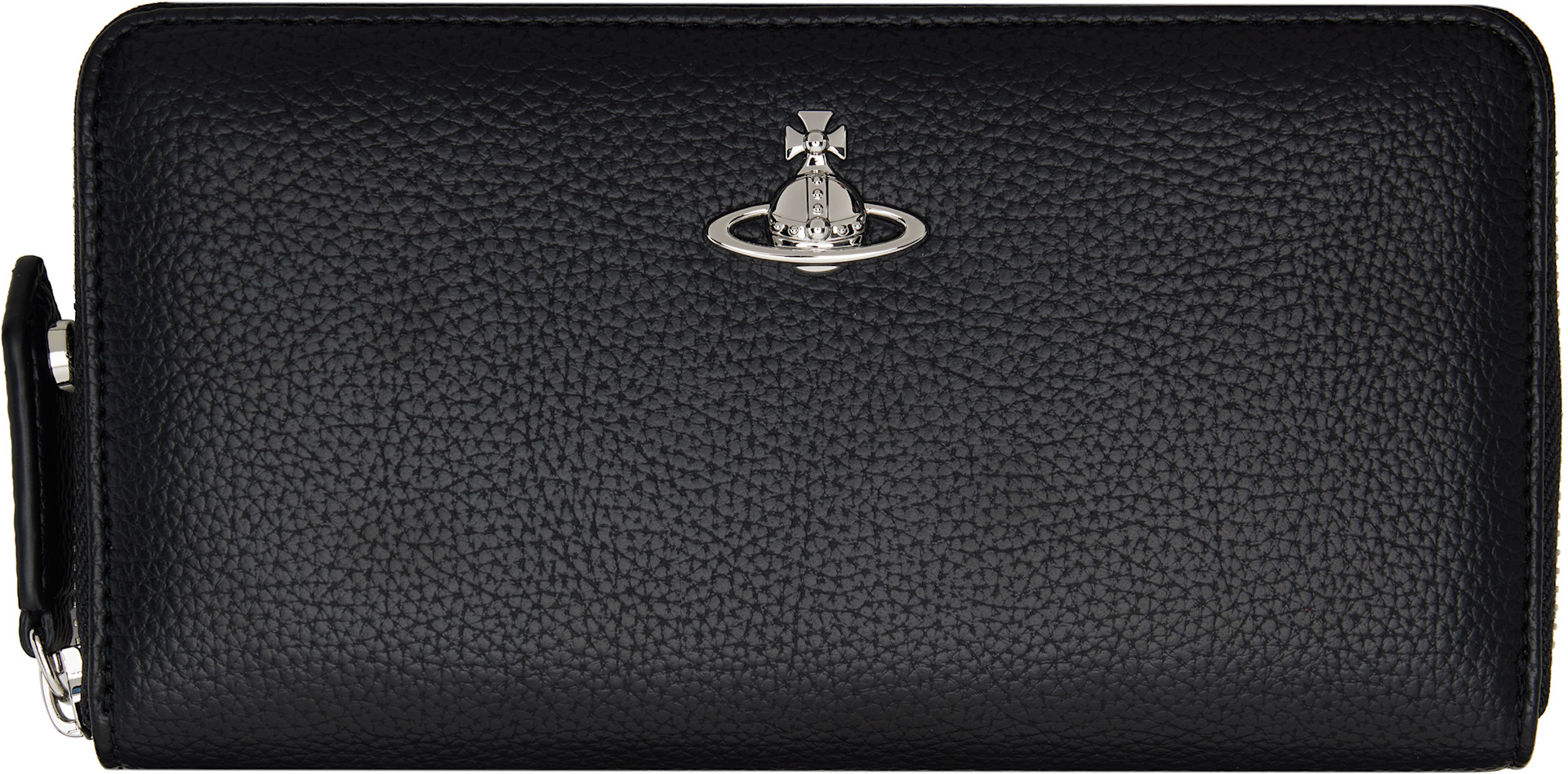 Vivienne Westwood: Black Classic Zip Round Wallet | SSENSE