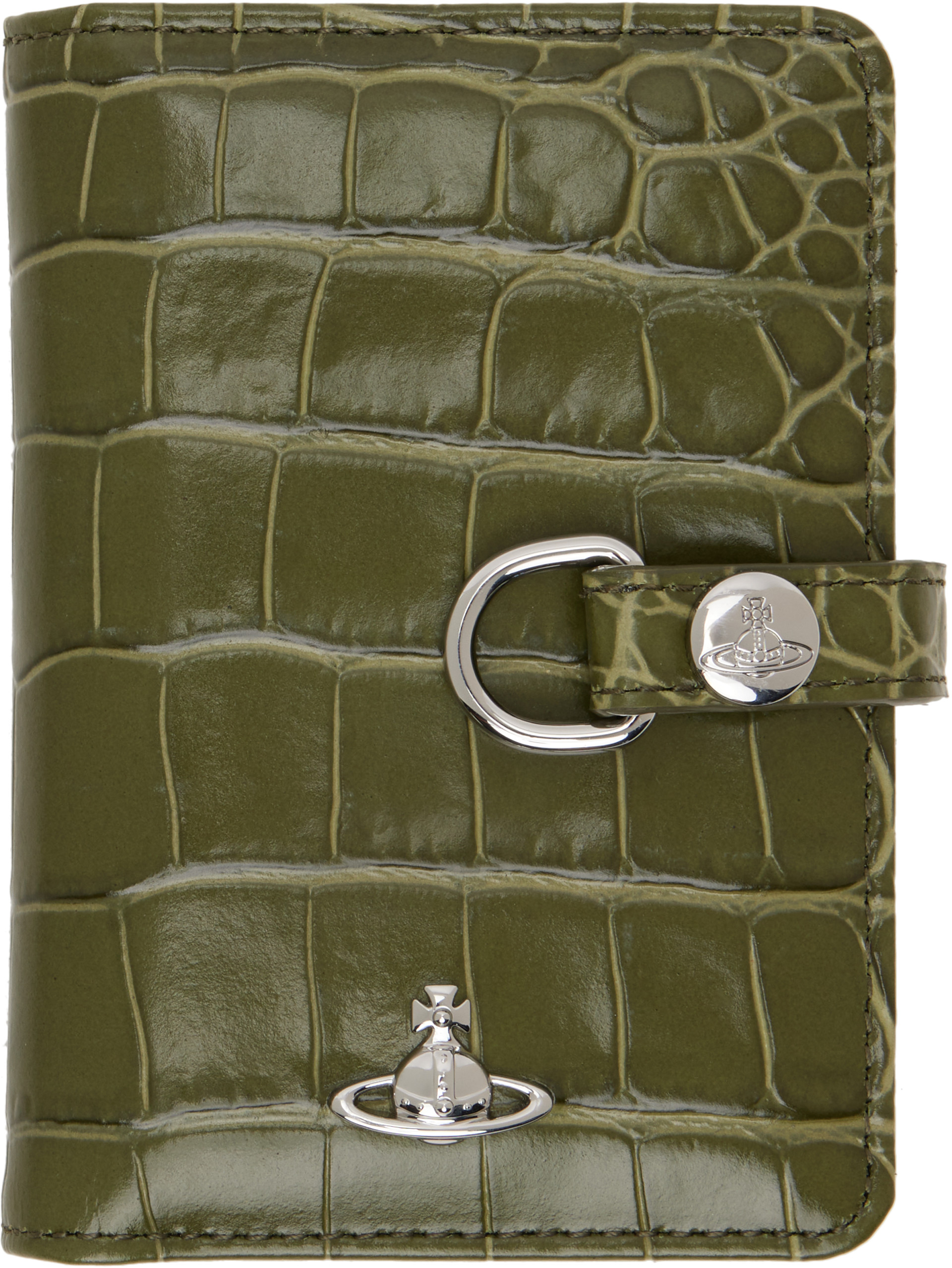  ハンガー Vivienne Westwood: Khaki Vertical Flap Card Holder | SSENSE