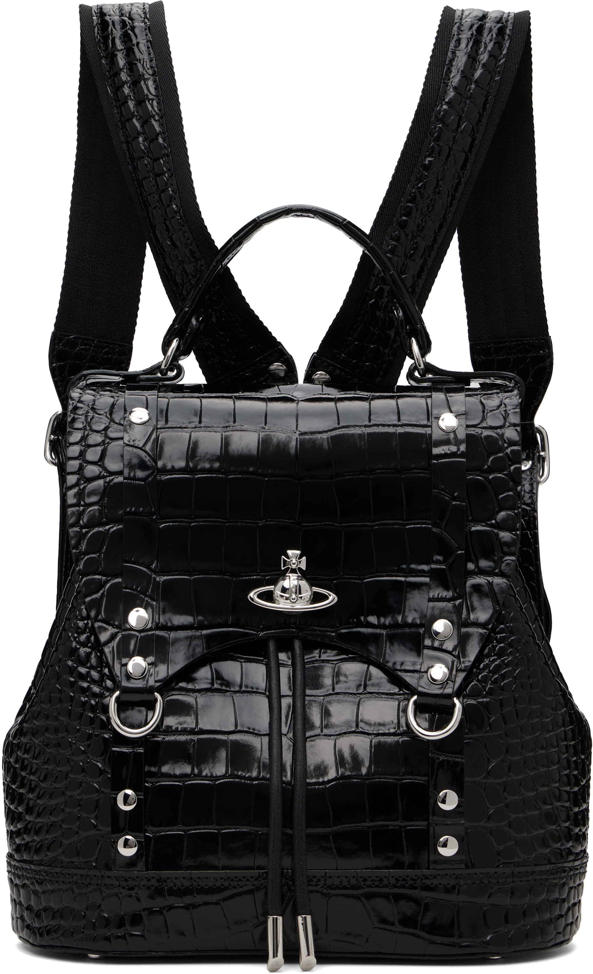 Vivienne Westwood - 블랙 스몰 맥스 백팩