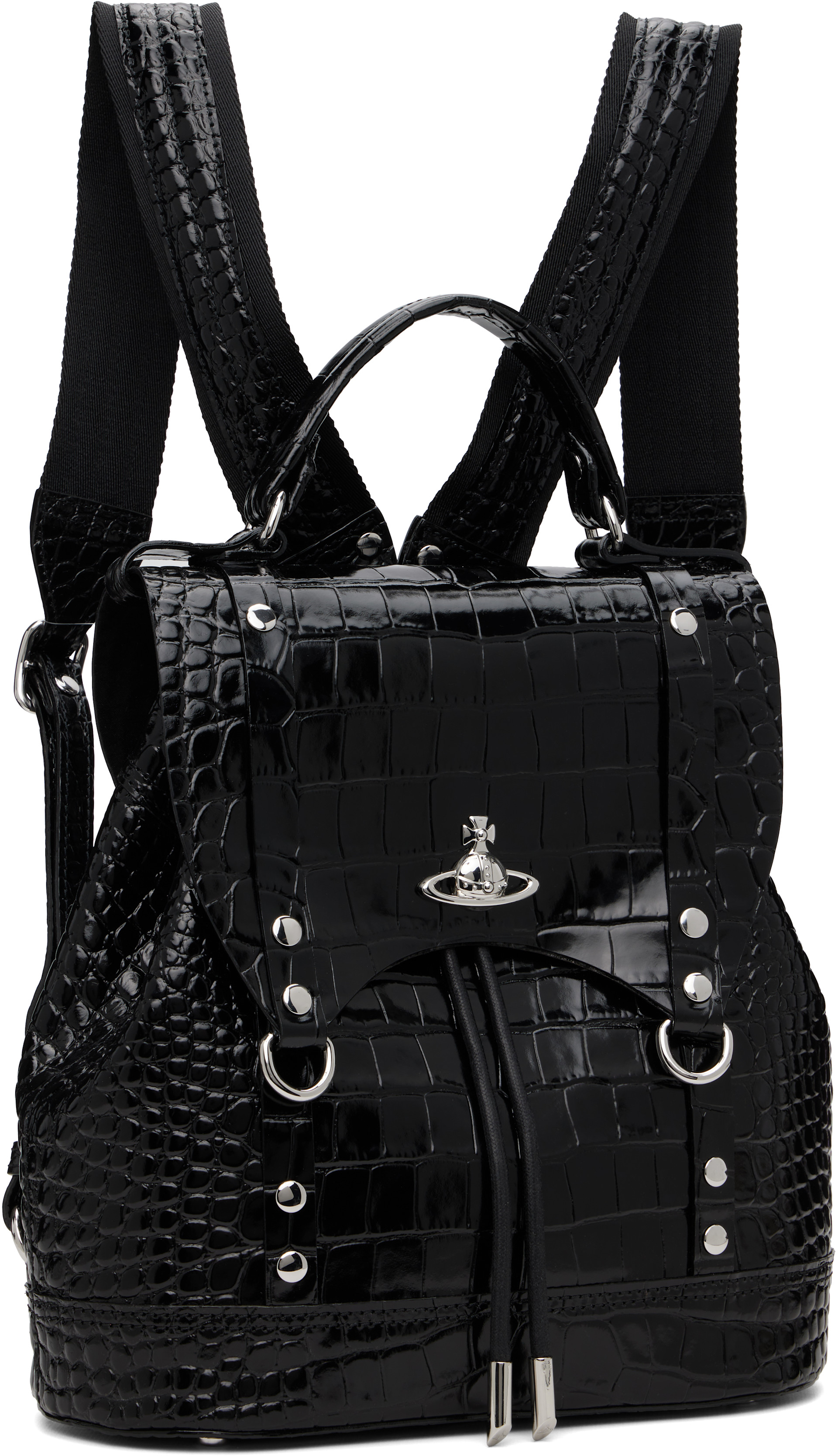 Vivienne Westwood - 블랙 스몰 맥스 백팩