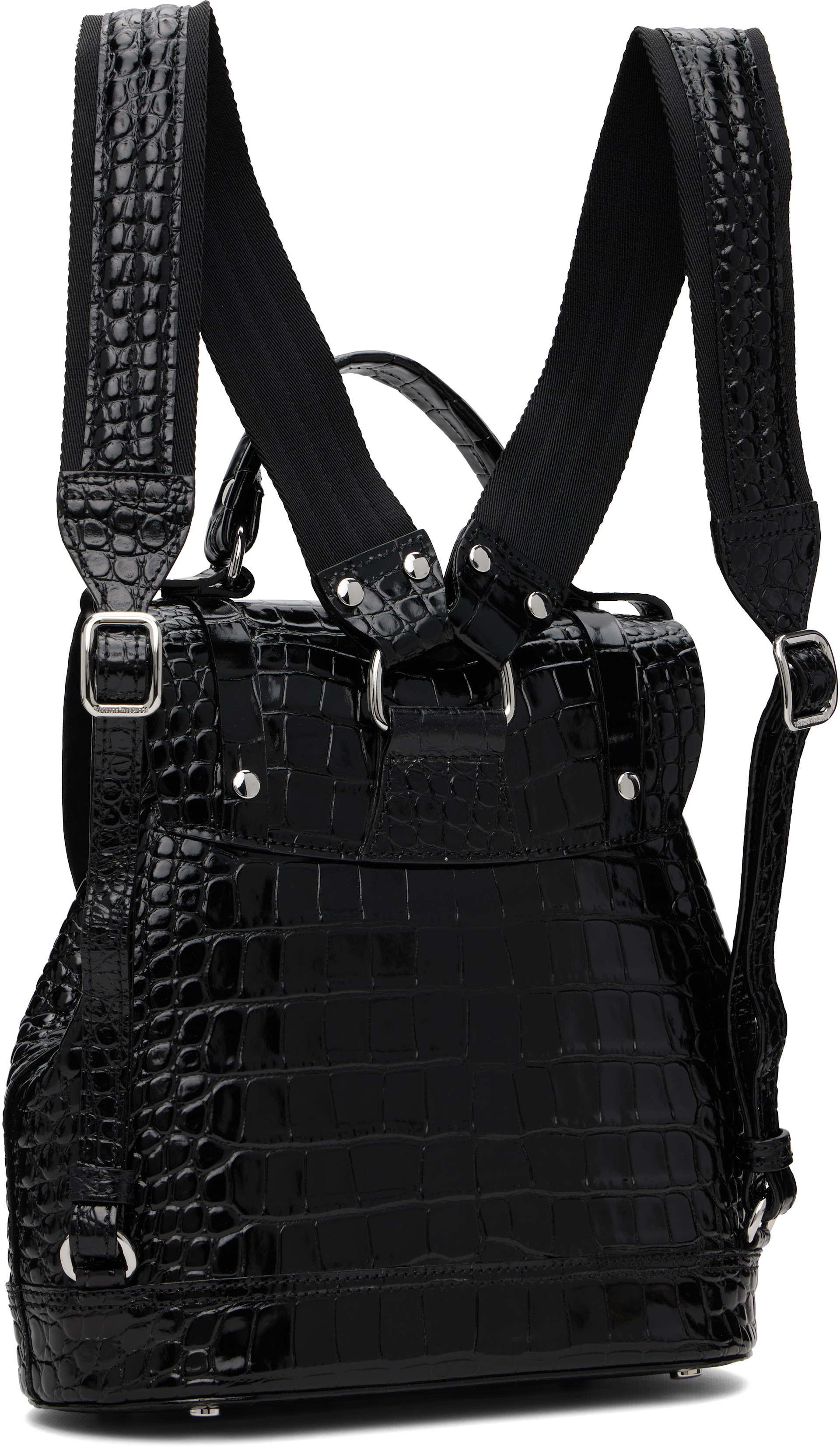Vivienne Westwood - 블랙 스몰 맥스 백팩