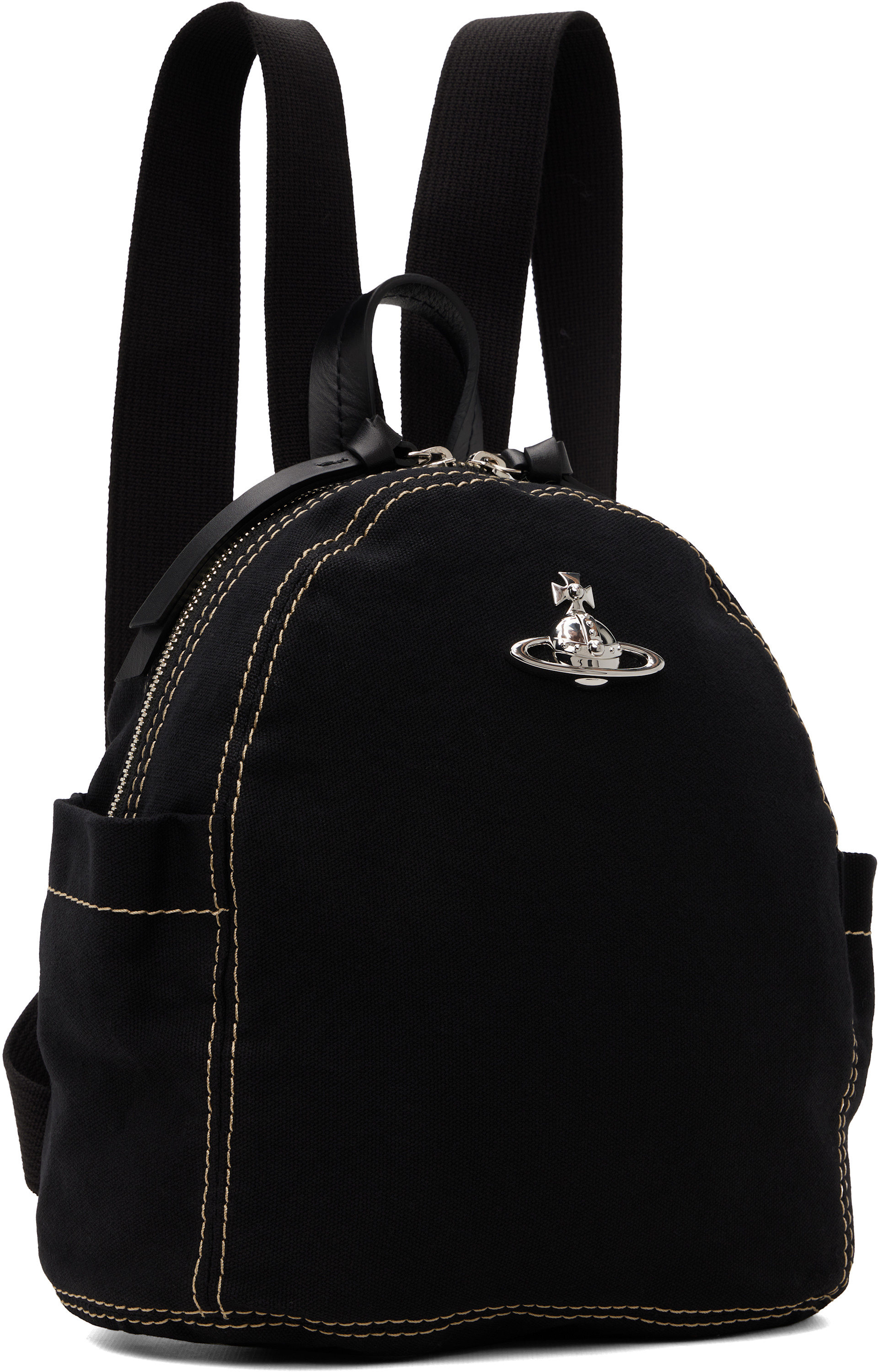 Vivienne Westwood ブラックバッグ Vivienne Westwood: Black George Rucksack Backpack | SSENSE