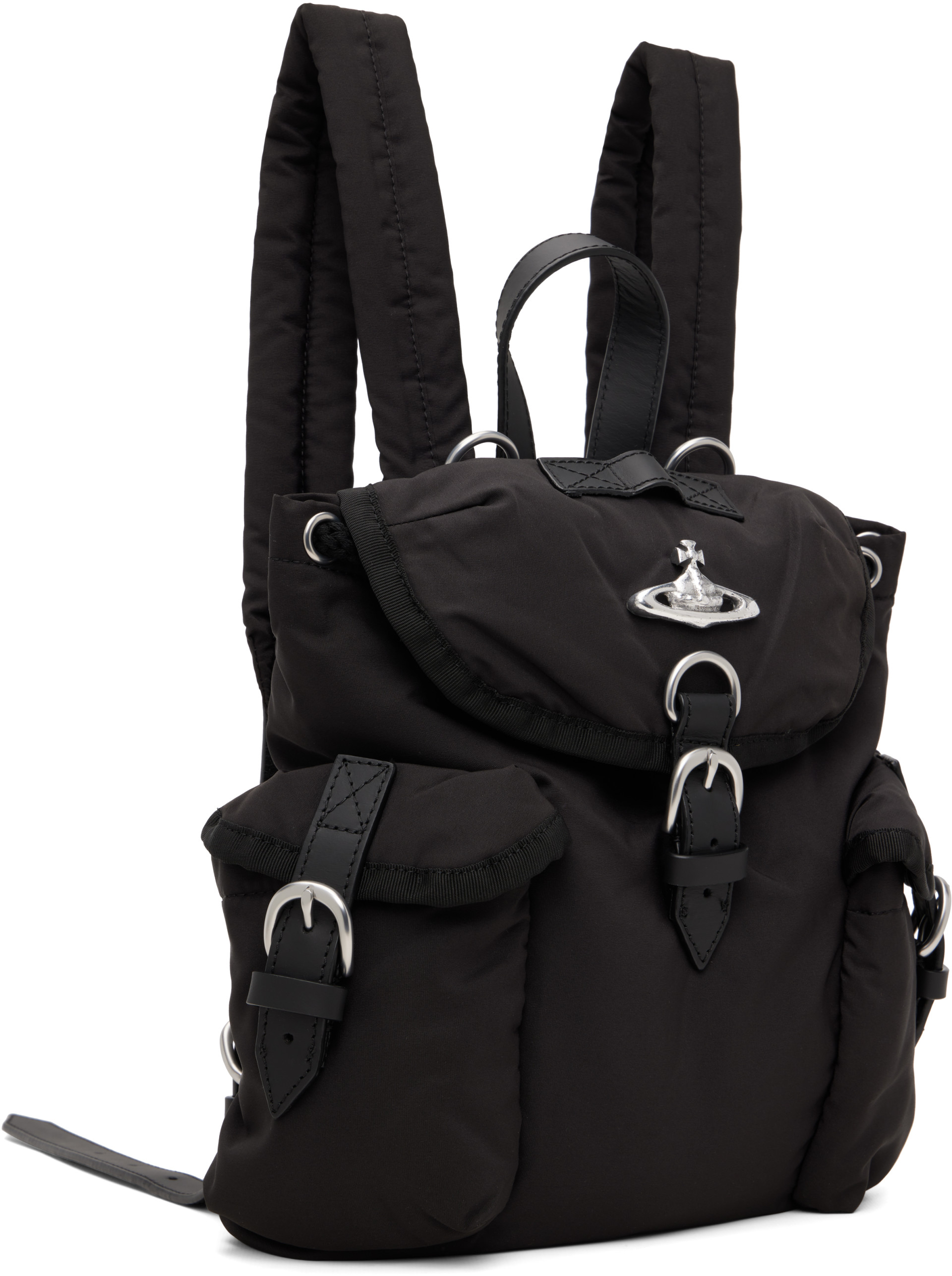 Vivienne Westwood: Black Highland Small Backpack | SSENSE Canada