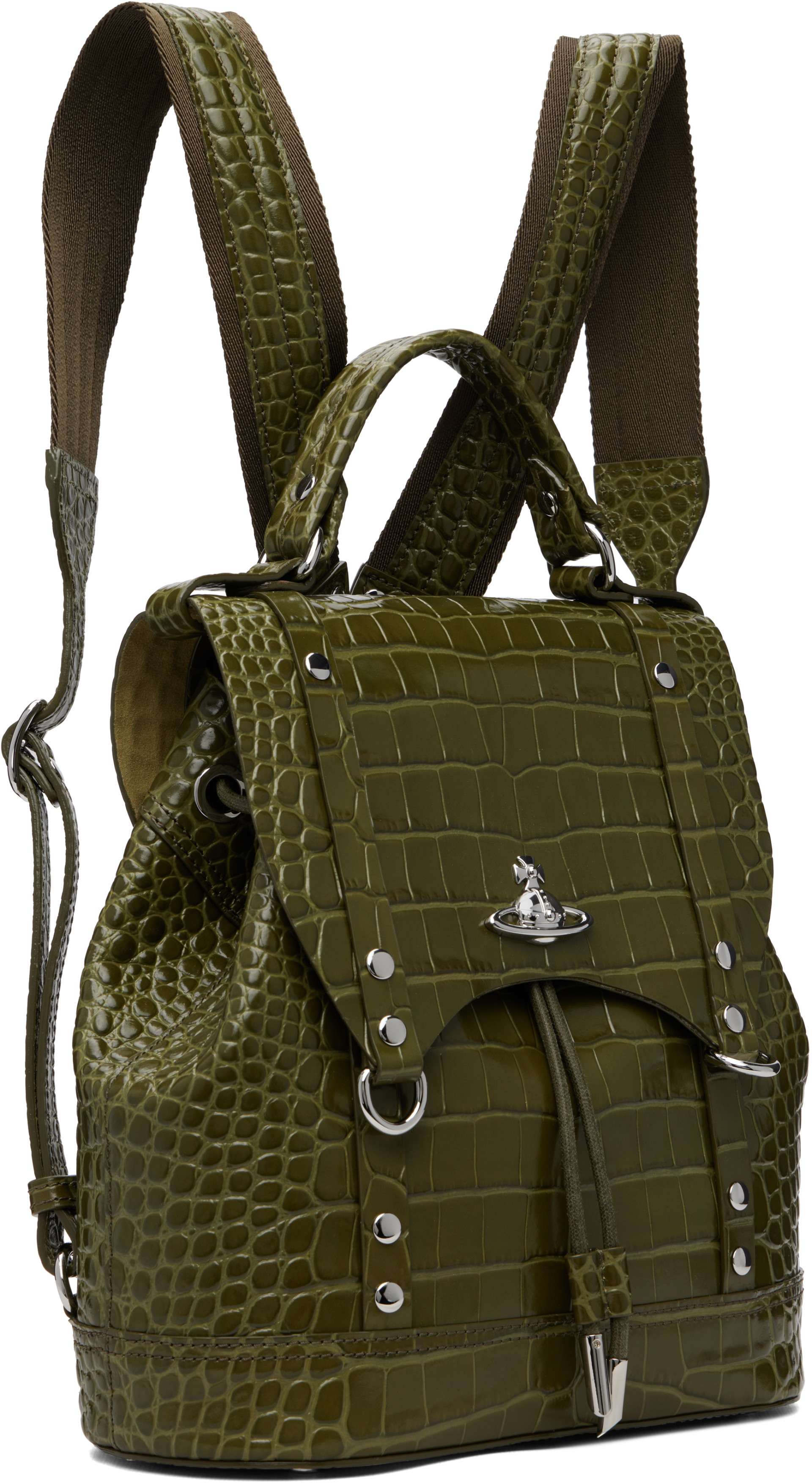Vivienne Westwood: Khaki Max Small Backpack | SSENSE