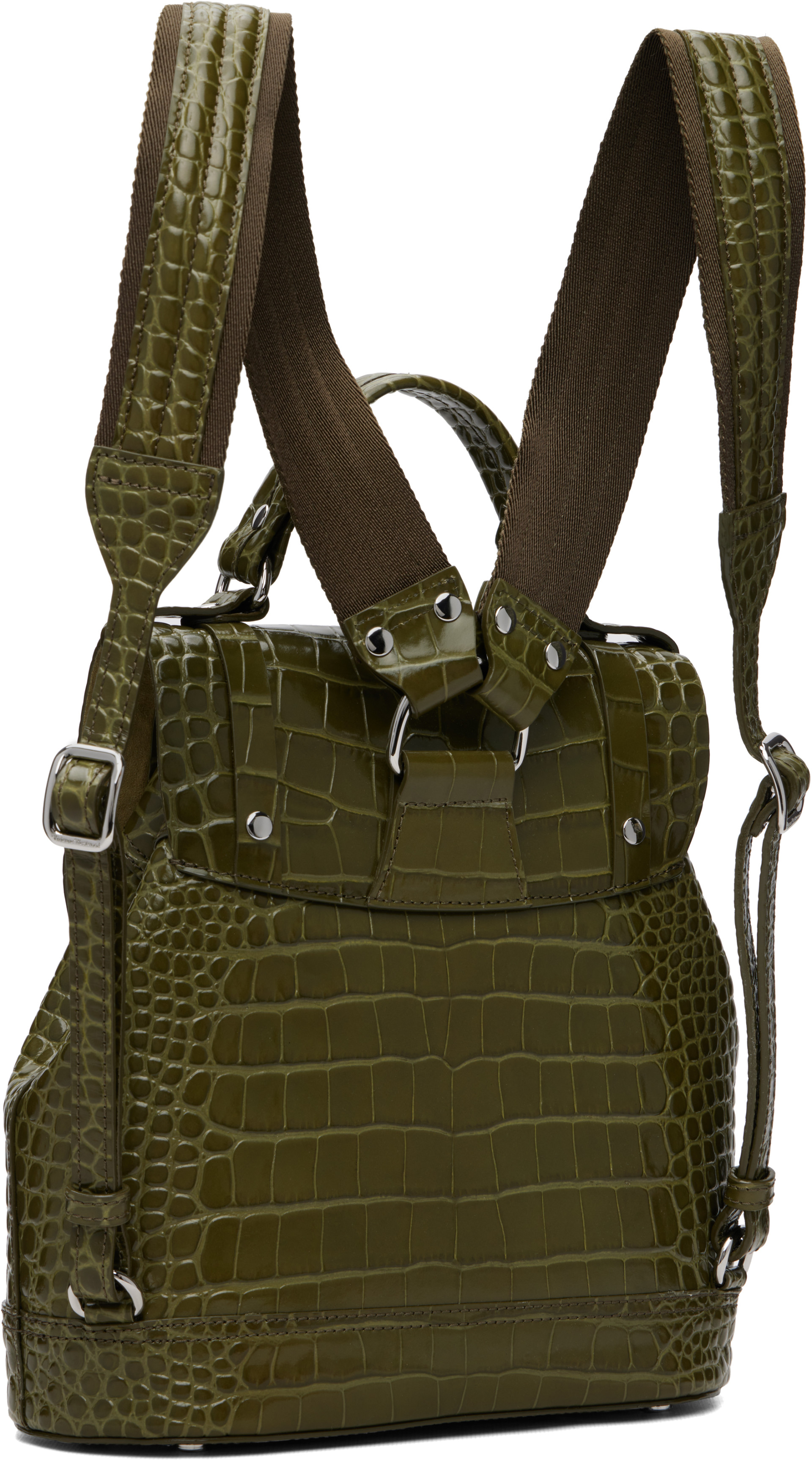 Vivienne Westwood: Khaki Max Small Backpack | SSENSE