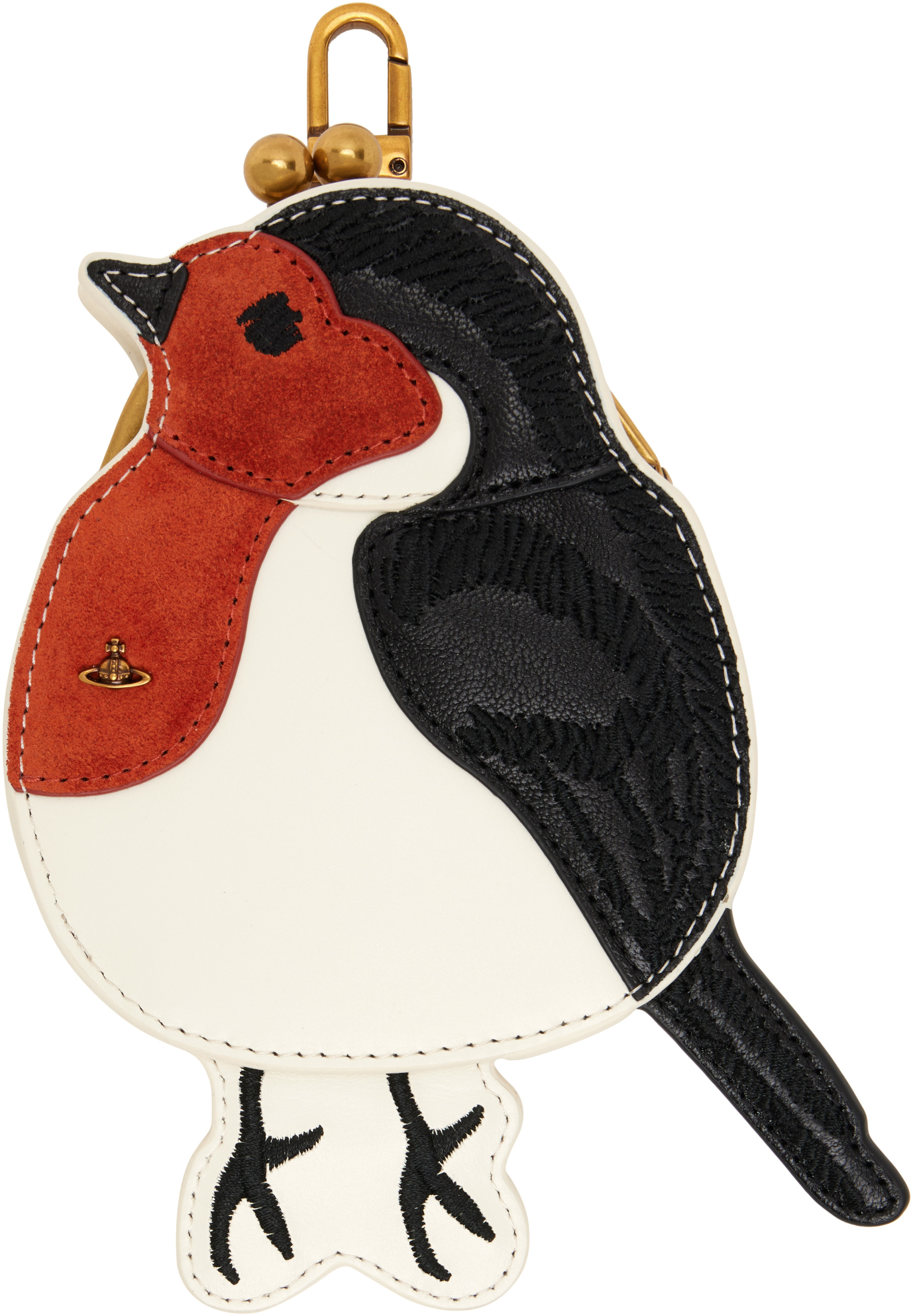 Vivienne Westwood♡手袋♡リボン♡オーブロゴ刺繍 Vivienne Westwood: Multicolor Robin Frame Charm Pouch | SSENSE Canada