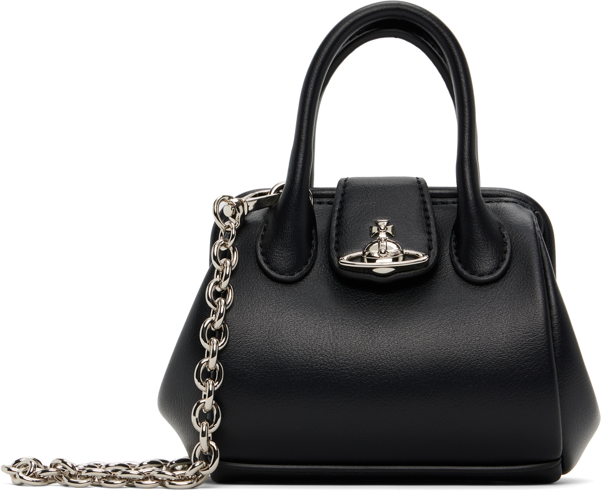Vivienne Westwood ミニポーチ Vivienne Westwood: Black Pamela Mini Bag | SSENSE