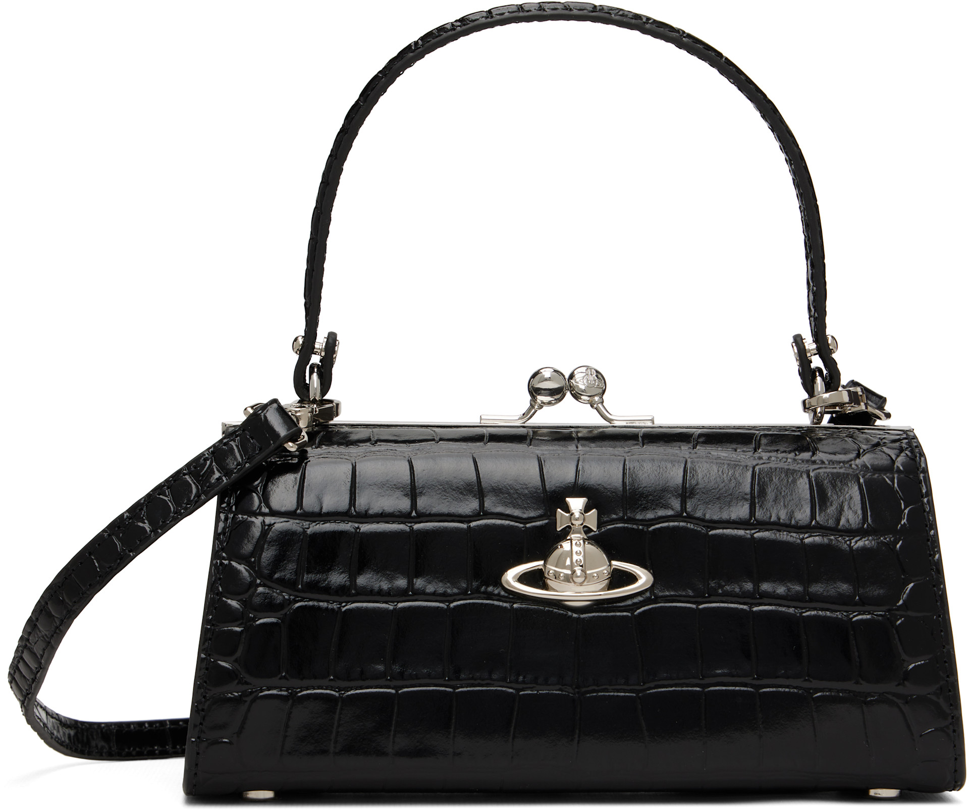 Vivienne Westwood: Black Doll XL Frame Bag | SSENSE