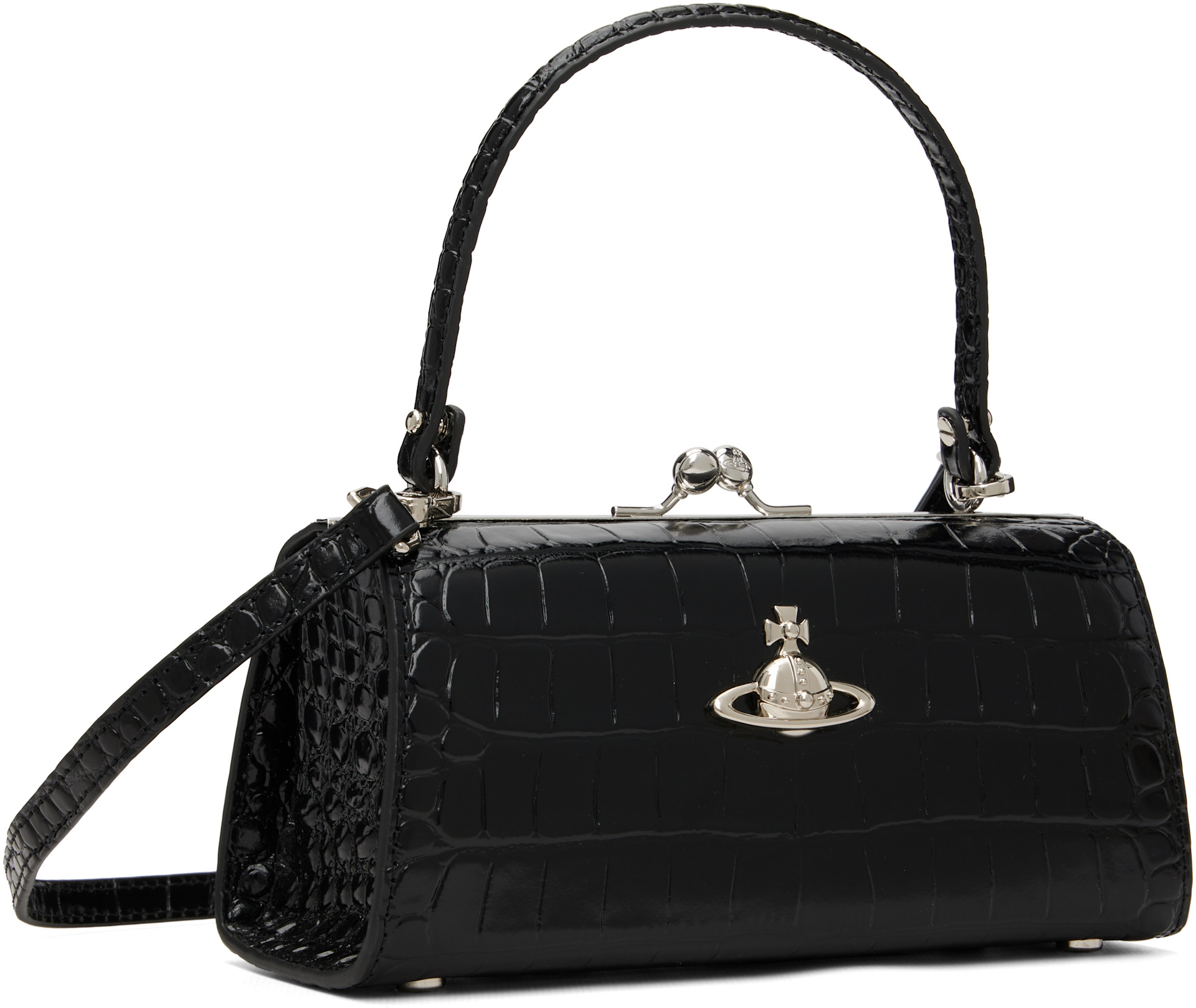 Vivienne Westwood: Black Doll XL Frame Bag | SSENSE