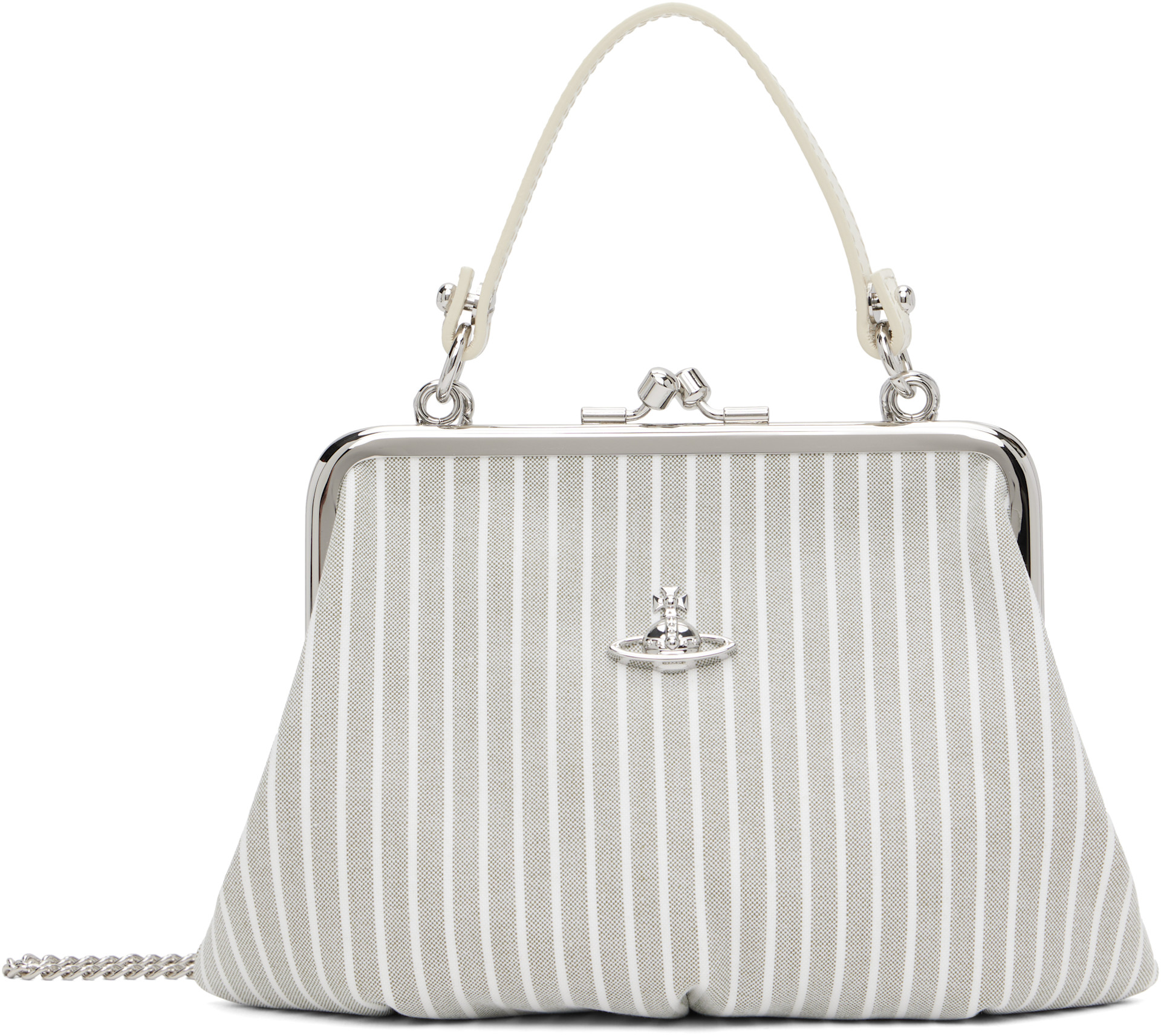 Vivienne Westwood: グレー Granny Frame バッグ | SSENSE 日本