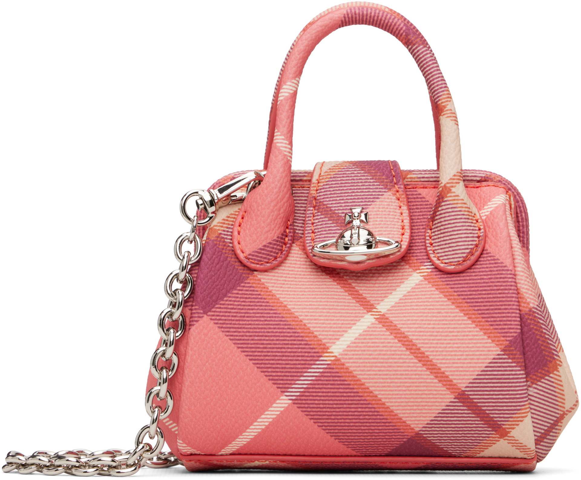 Vivienne Westwood: Pink Pamela Mini Bag | SSENSE