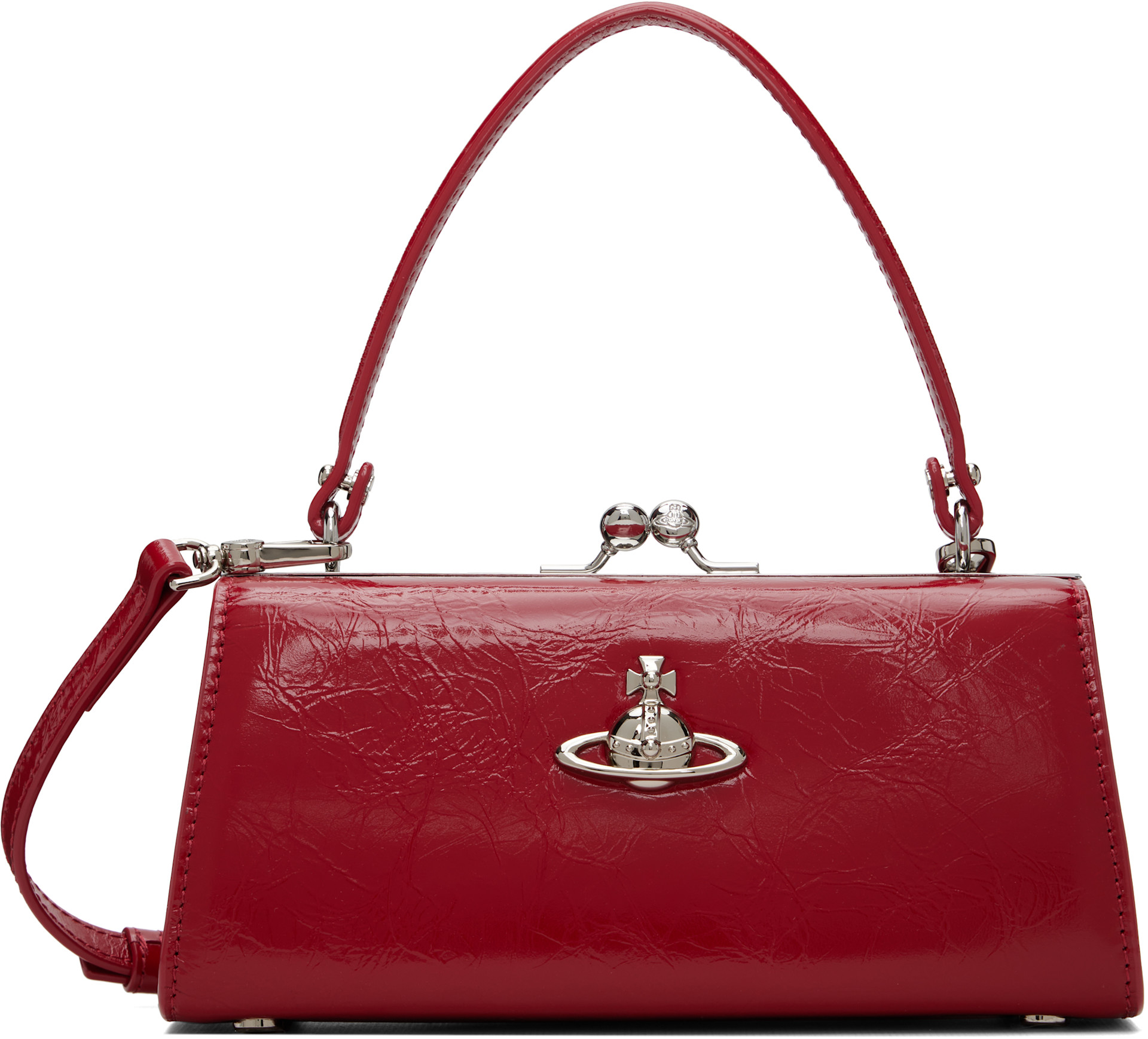 Vivienne Westwood: レッド Doll XL Frame バッグ | SSENSE 日本