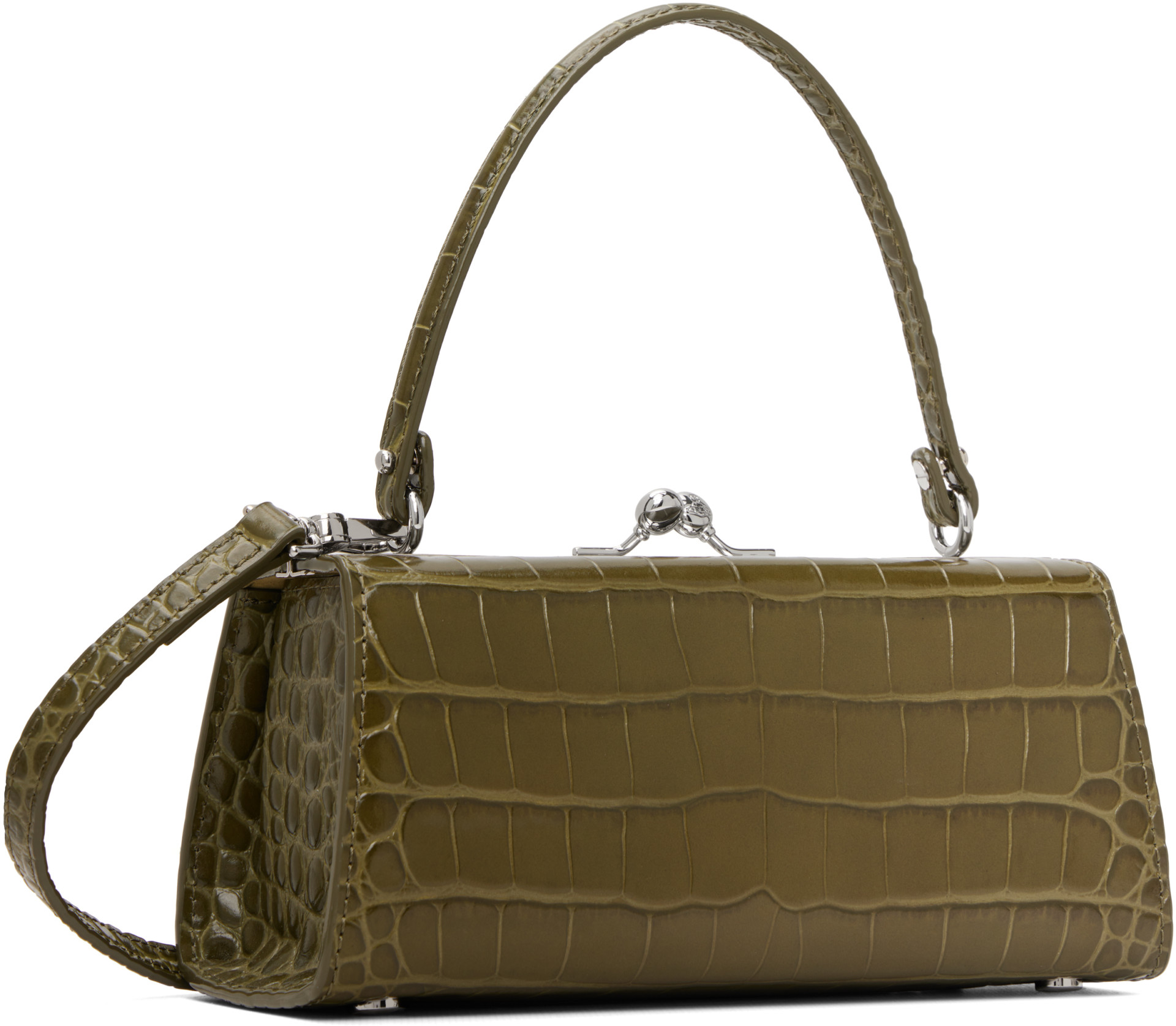 a*d様 Vivienne Westwood ショルダーバッグ カーキ Vivienne Westwood: Khaki Doll XL Bag | SSENSE