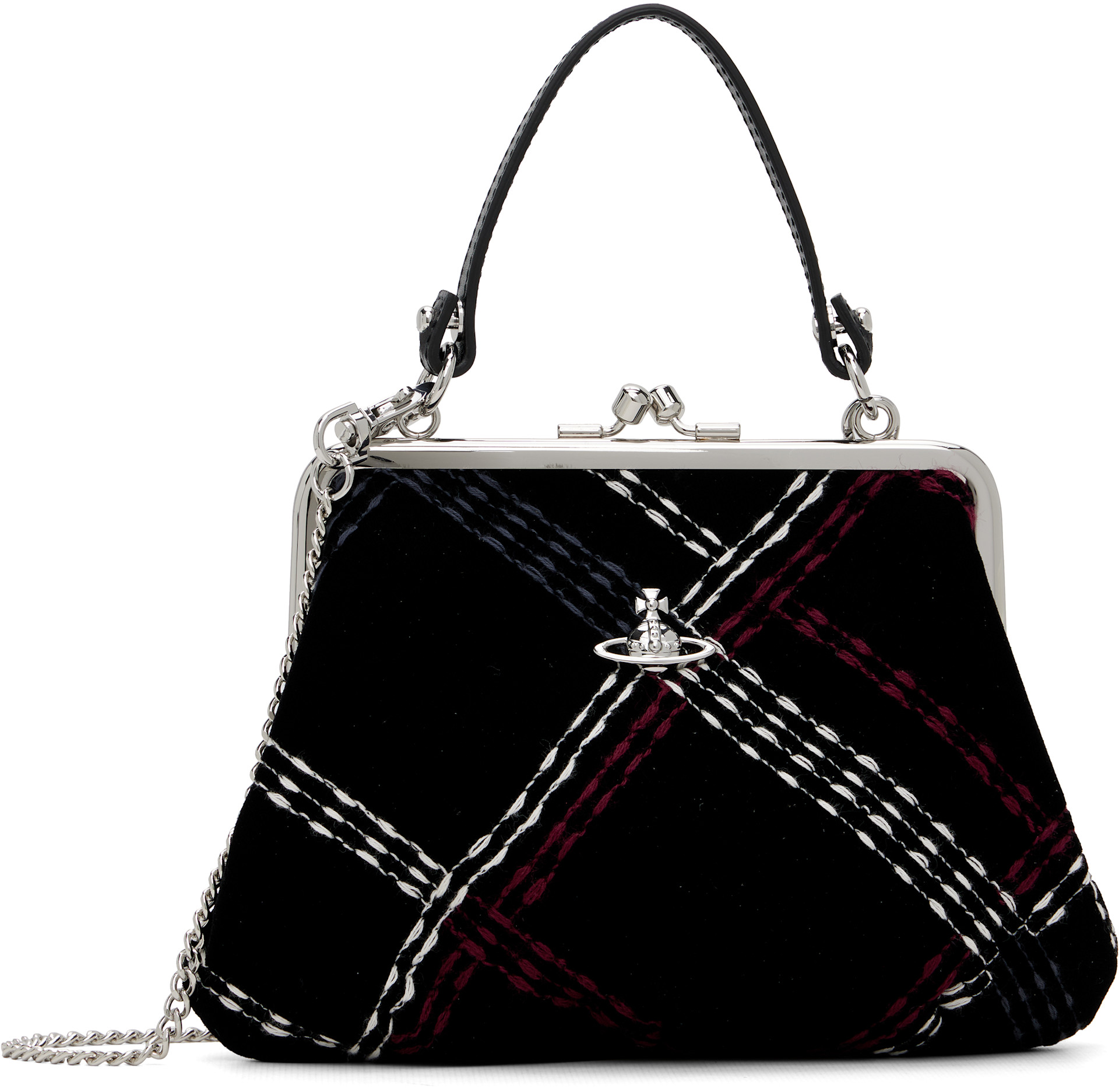 Vivienne Westwood ハンガー Vivienne Westwood: Black Granny Frame Bag | SSENSE