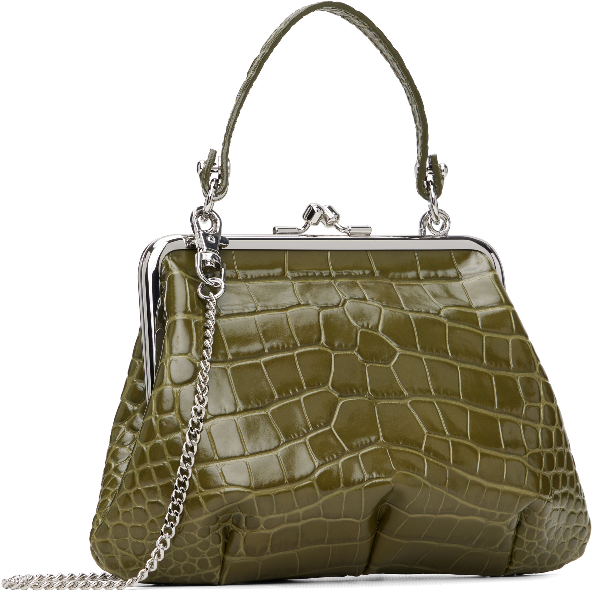 Vivienne Westwood: Khaki Granny Frame Bag | SSENSE