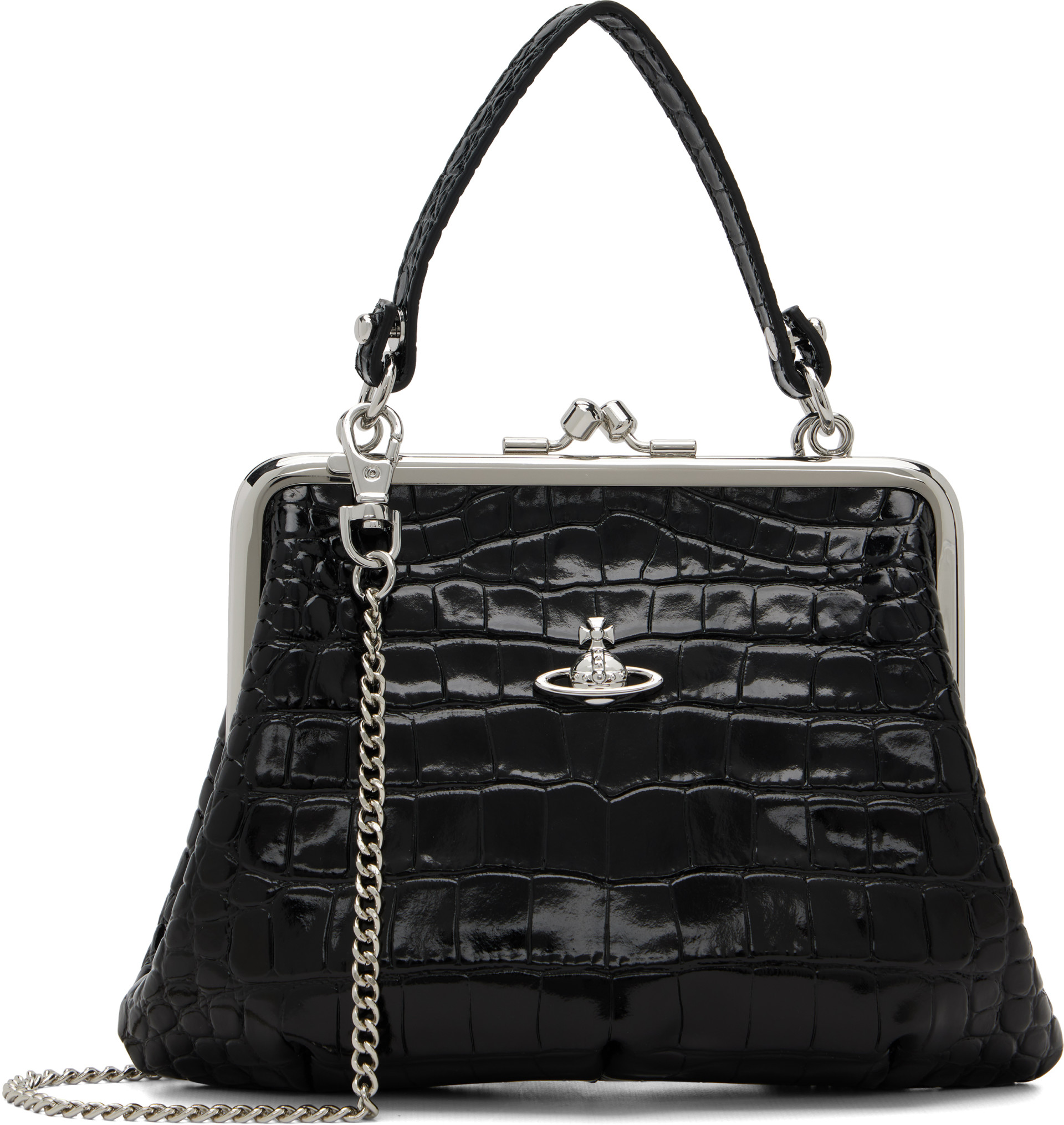 Vivienne Westwood: Black Granny Frame Bag | SSENSE