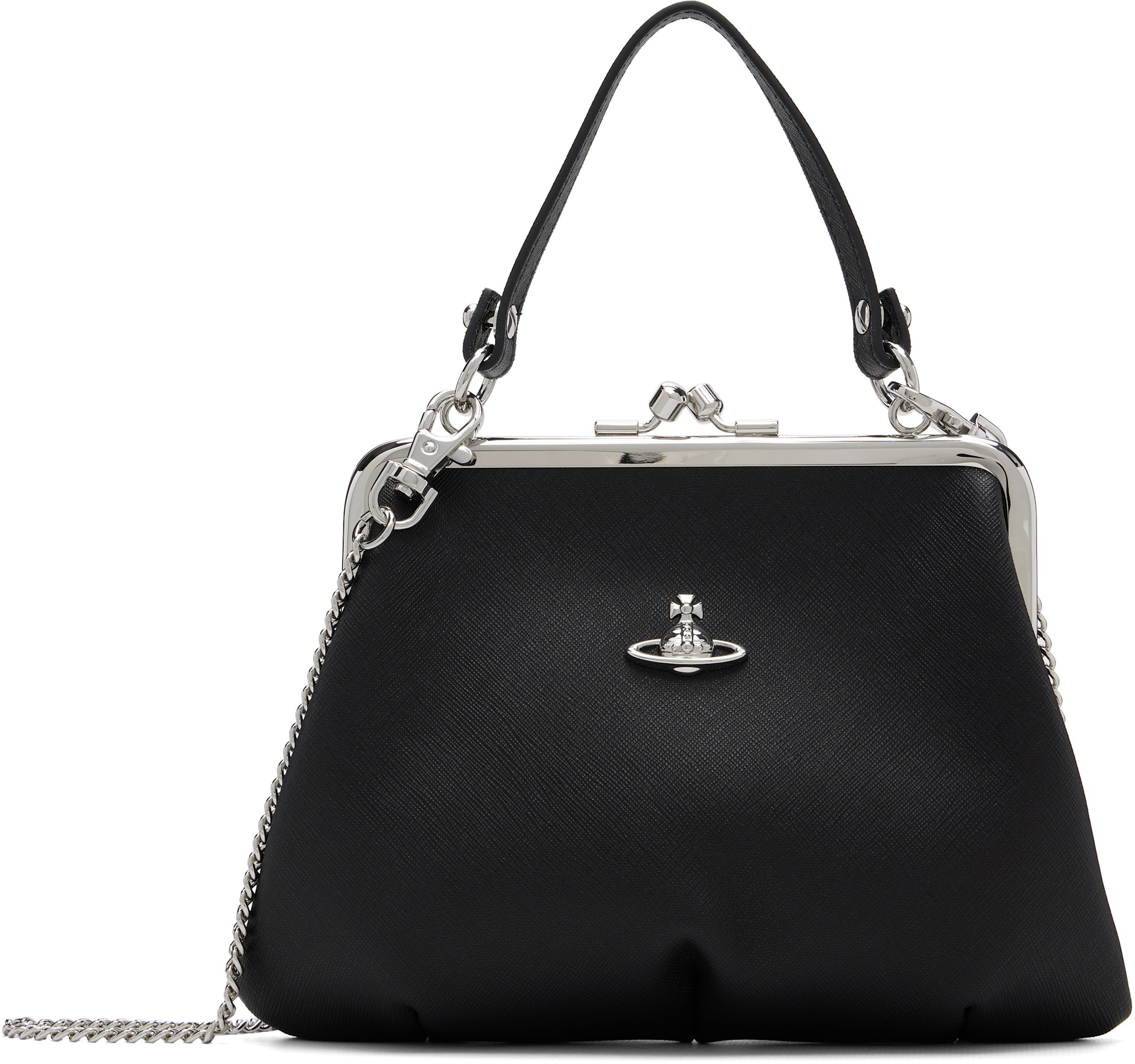 Vivienne Westwood: Black Granny Frame Bag | SSENSE