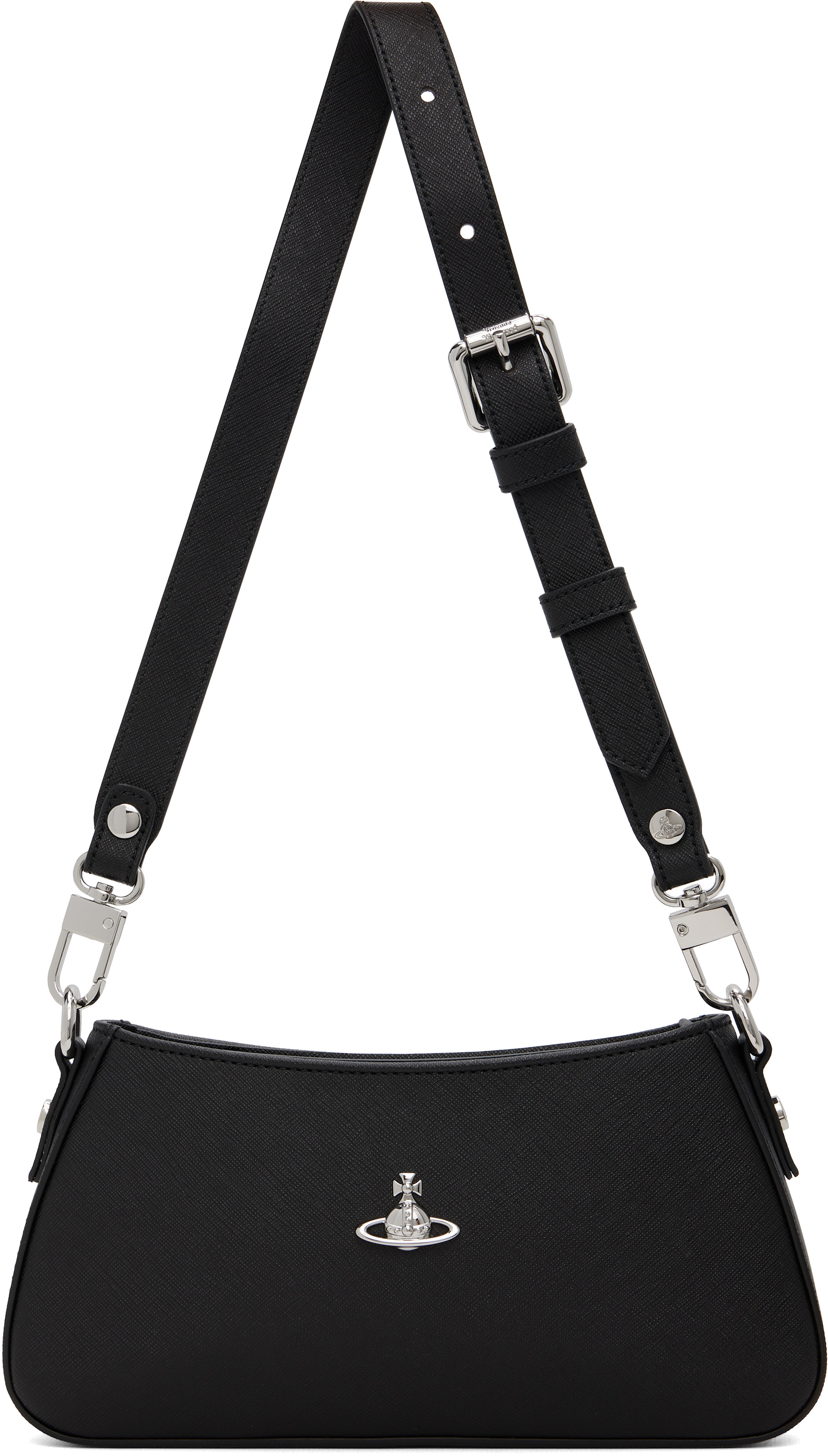 Vivienne Westwood: Black Tasha Shoulder Phone Bag | SSENSE