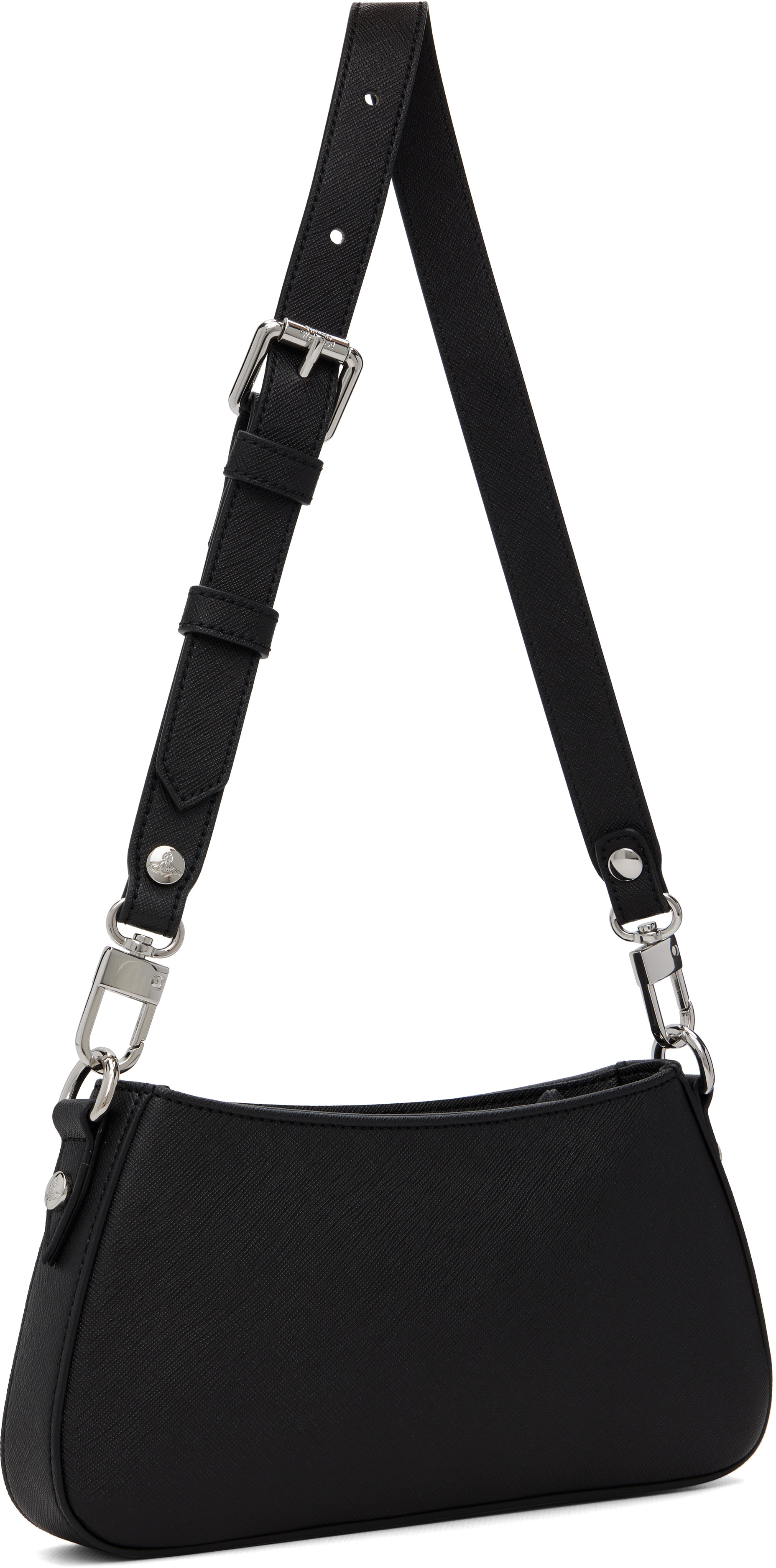 専用です。Vivienne Westwood スマホショルダーバッグ ブラック Vivienne Westwood: Black Tasha Shoulder Phone Bag | SSENSE