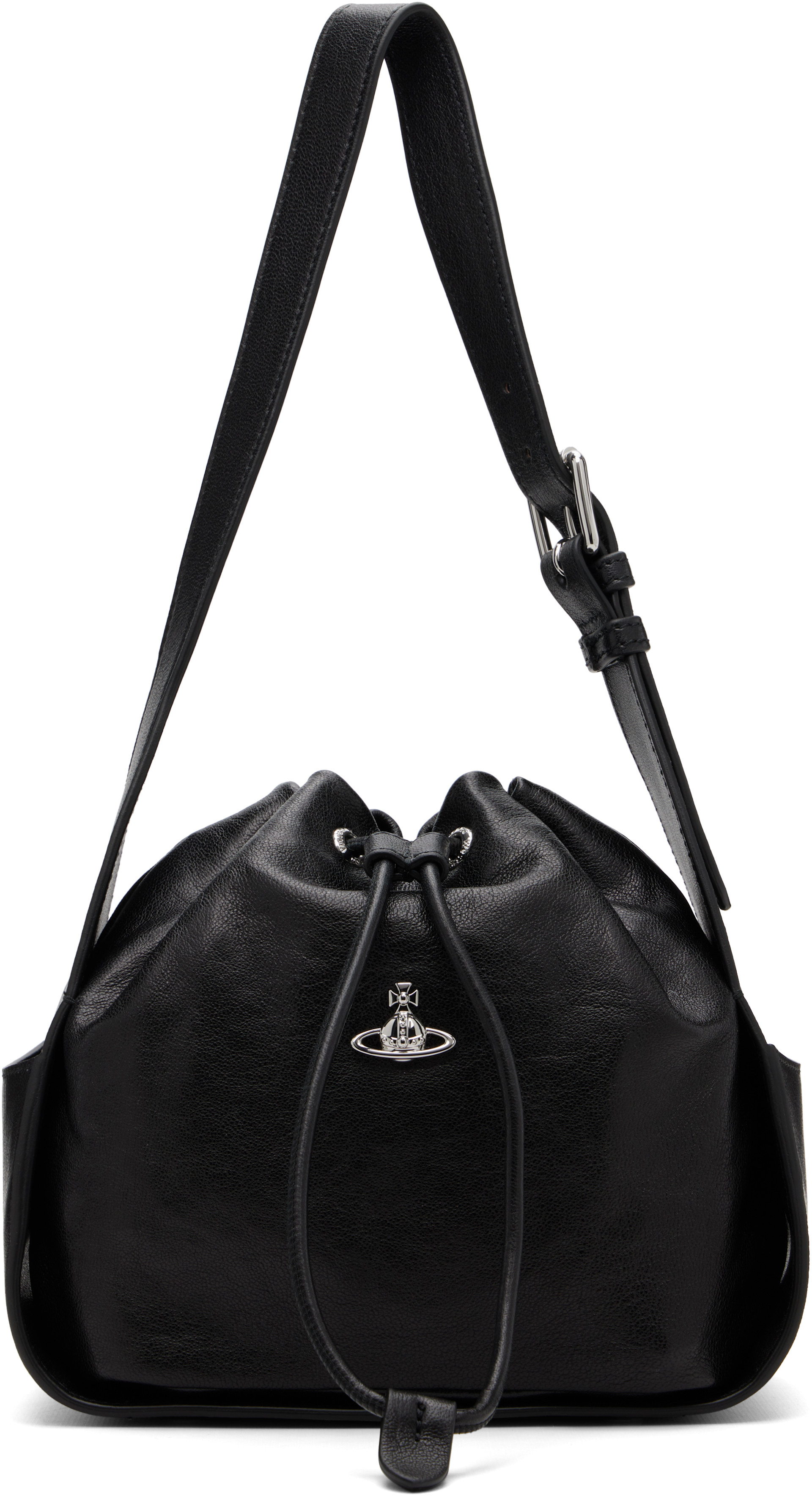 Vivienne Westwood: Black Stacey Bucket Bag | SSENSE