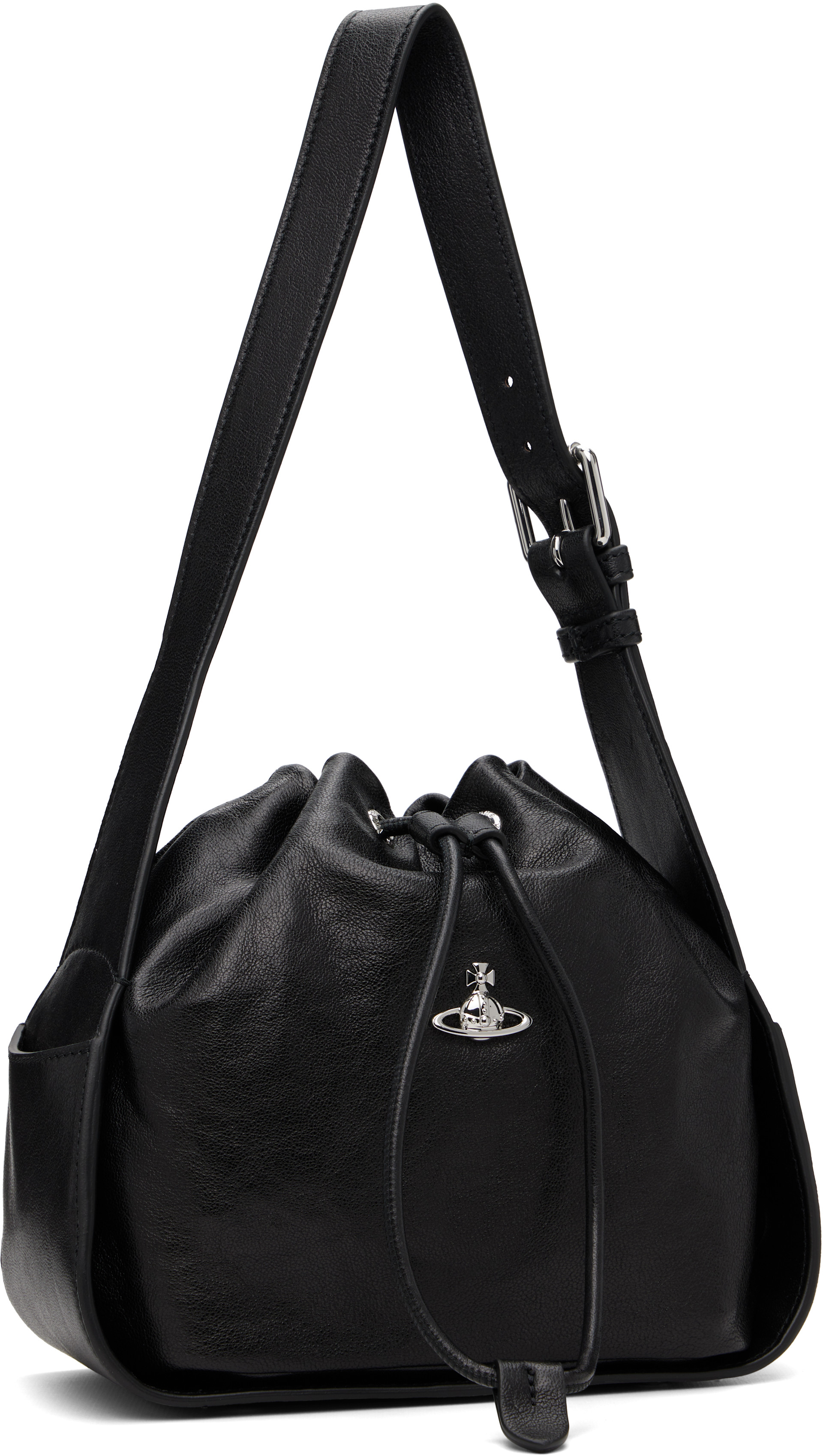 Vivienne Westwood: ブラック Stacey バケットバッグ | SSENSE 日本
