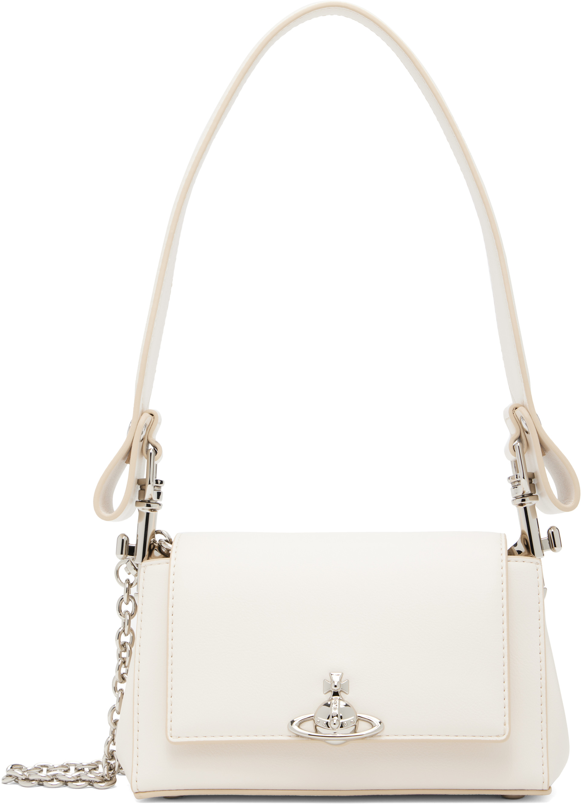 Vivienne Westwood: Off-White Hazel Small Hand Bag | SSENSE