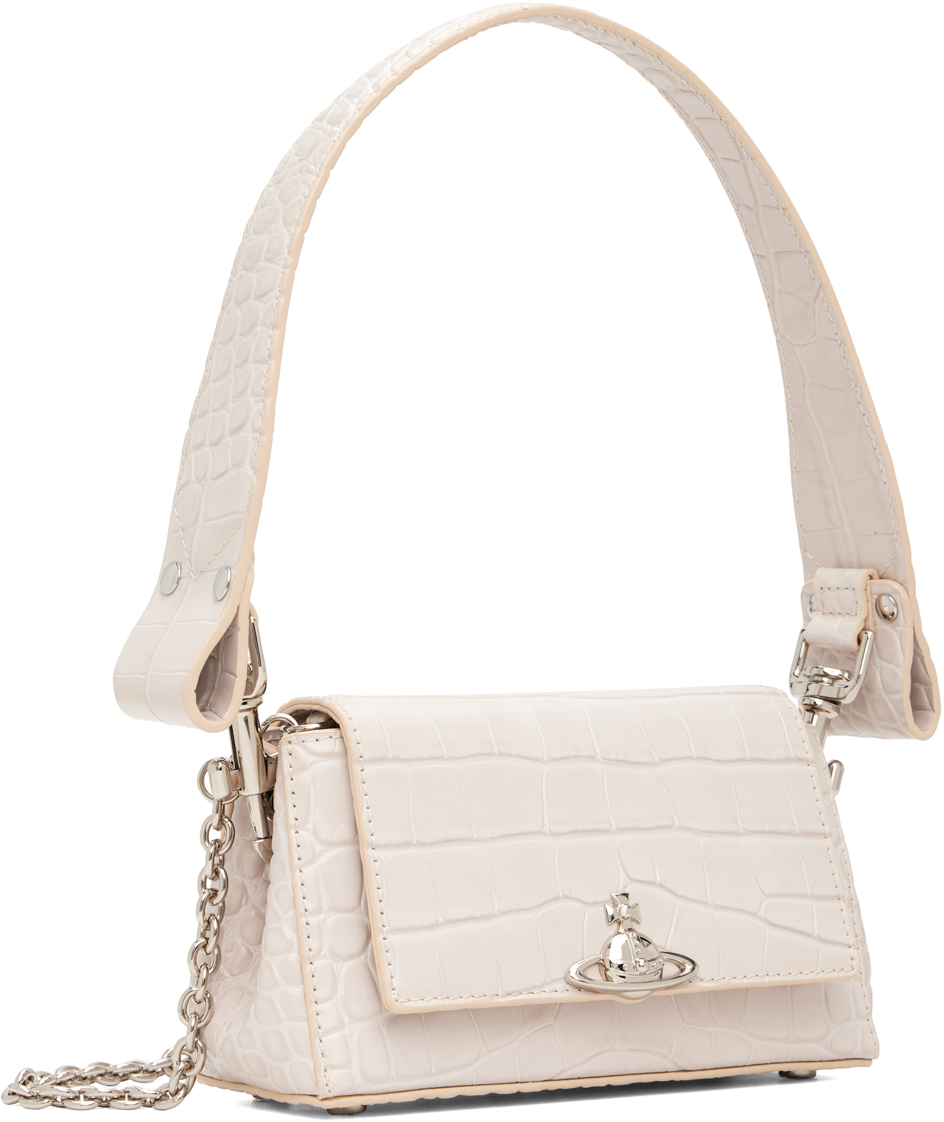 Vivienne Westwood: Off-White Hazel Small Hand Bag | SSENSE