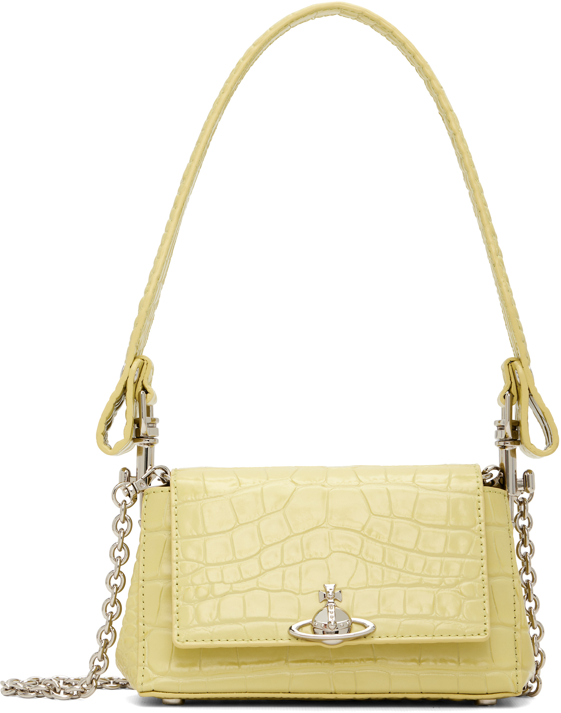 Vivienne Westwood: Green Hazel Small Hand Bag | SSENSE