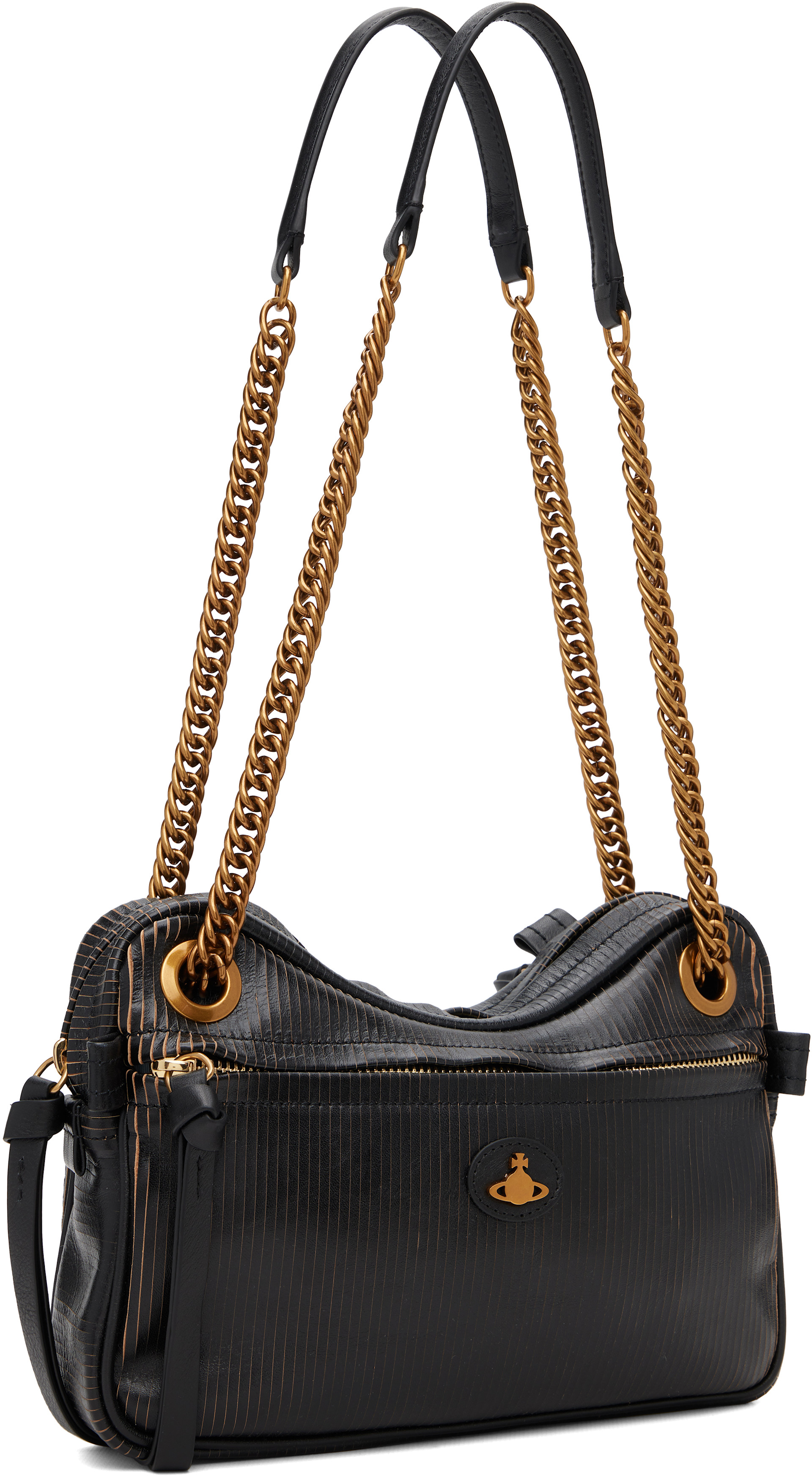 り*太様 Vivienne Westwood ショルダーバッグ ブラック　ハミル Vivienne Westwood: ブラック ミディアム Dolce ショルダーバッグ