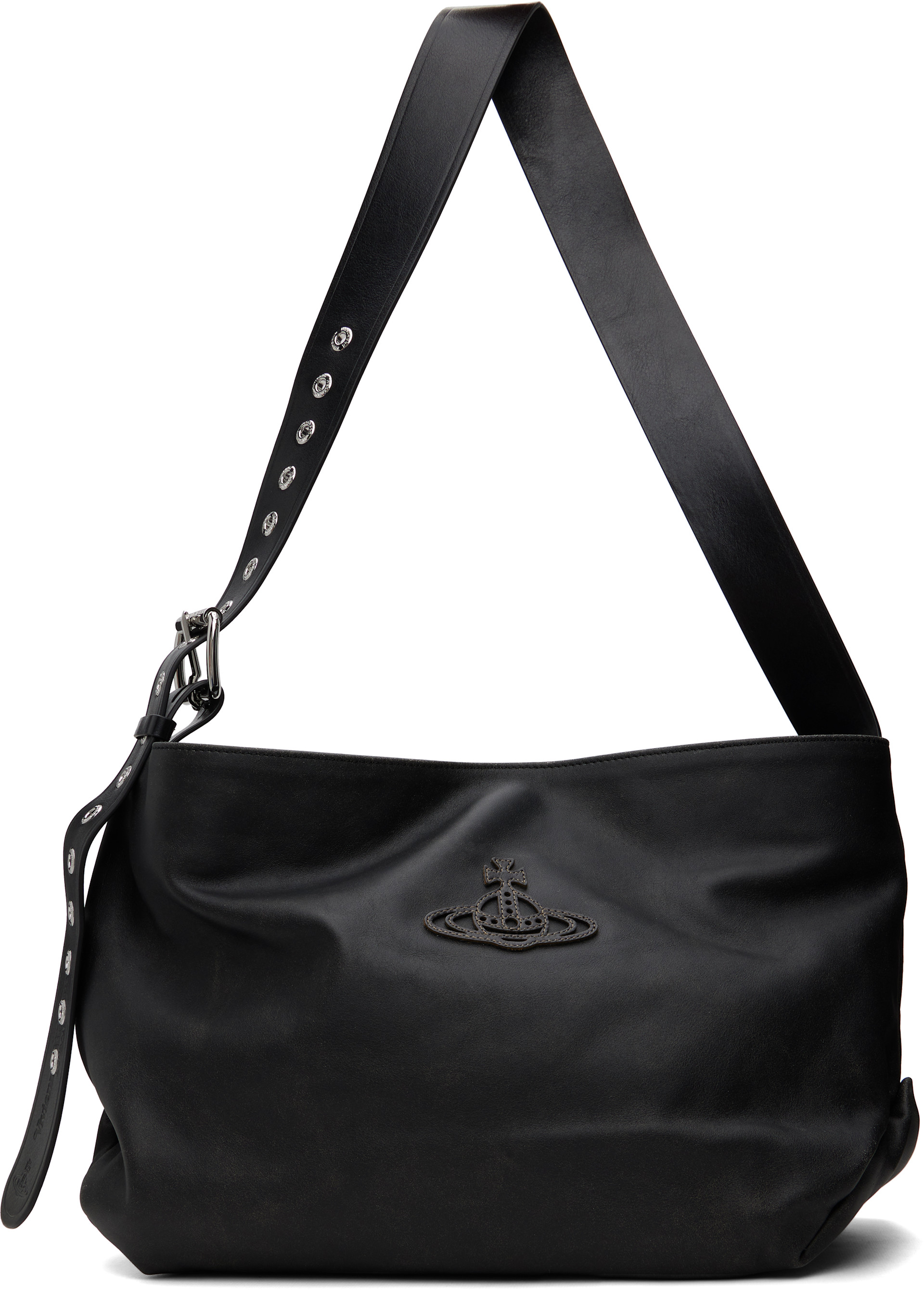 Vivienne Westwood: Black Maxime Medium Shoulder Bag | SSENSE
