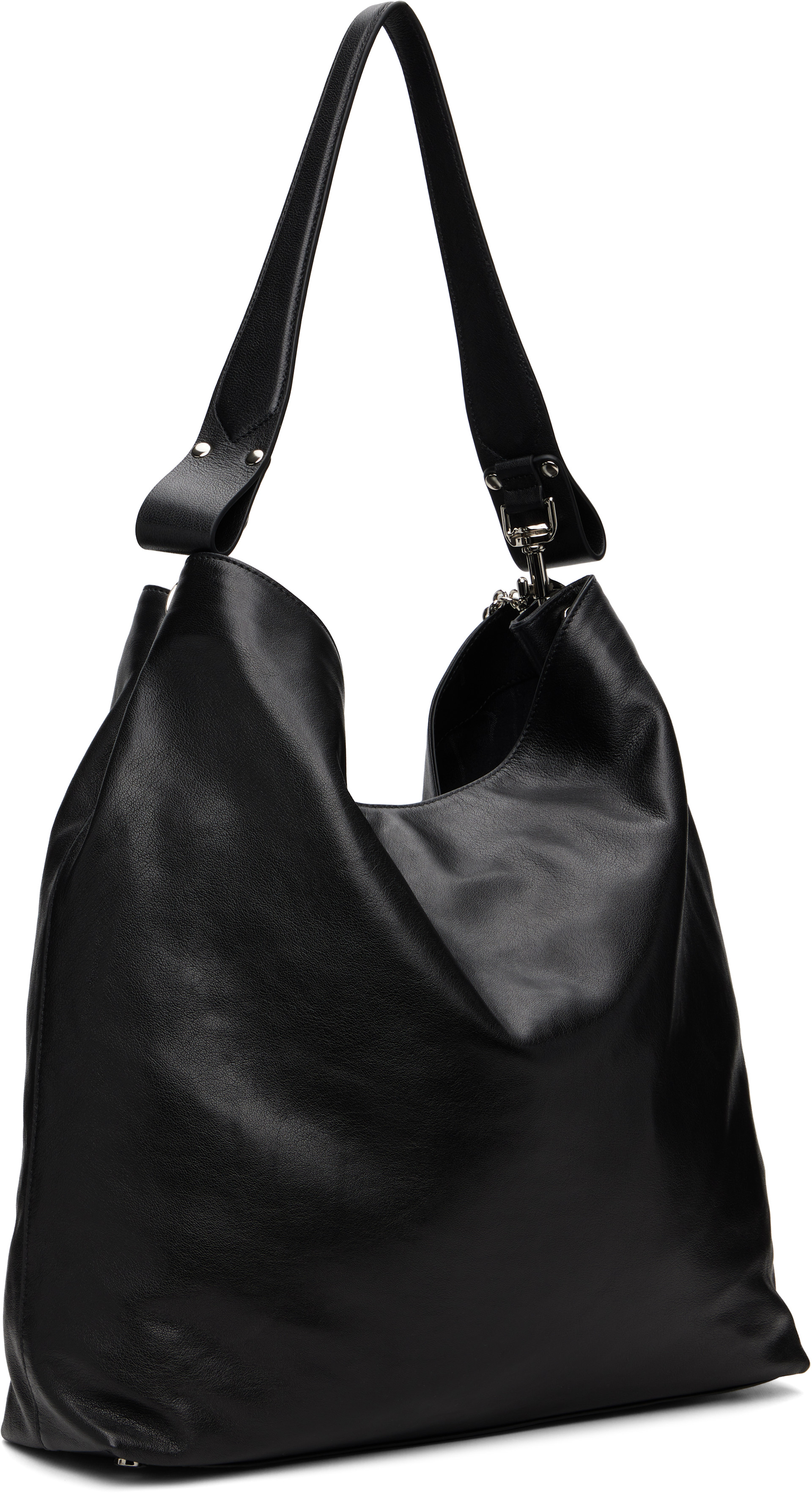 Vivienne Westwood: Black Lottie Large Shoulder Tote | SSENSE