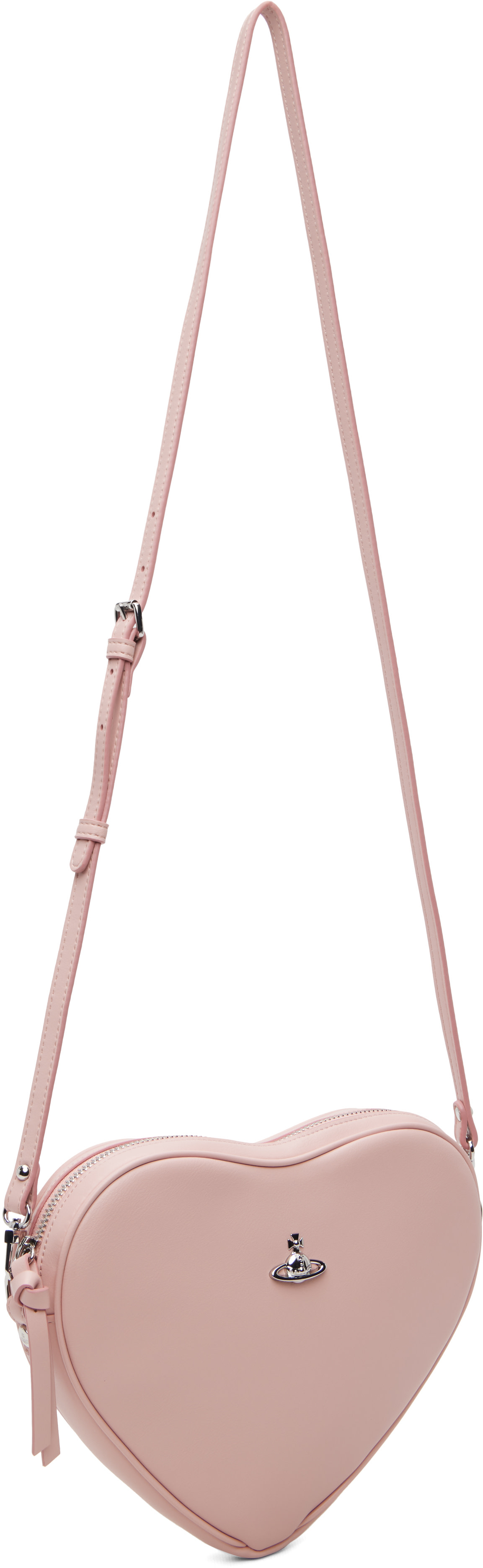 Vivienne Westwood: Pink Alexa Heart Crossbody Bag | SSENSE