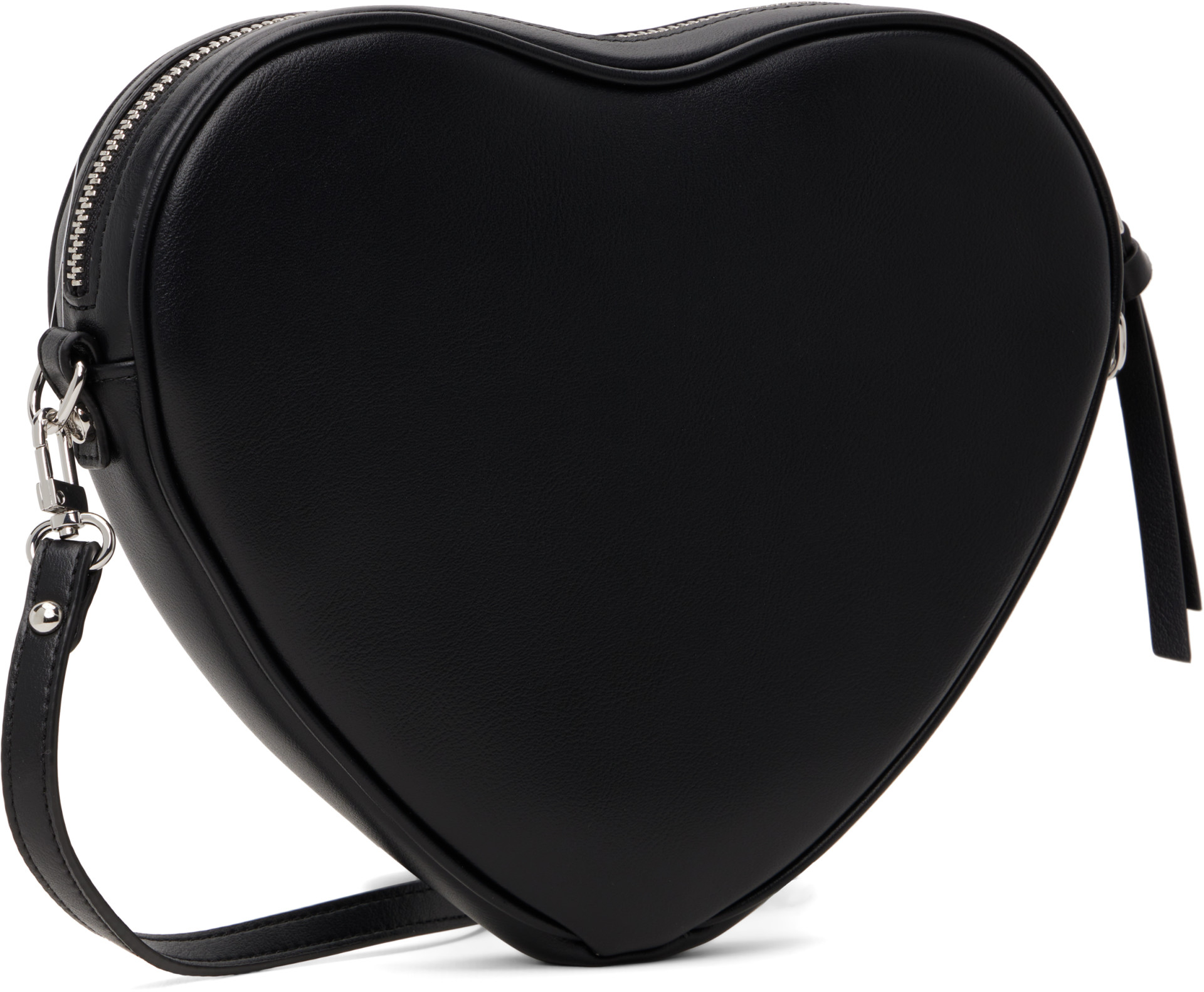 Vivienne Westwood: Black Alexa Heart Crossbody Bag | SSENSE
