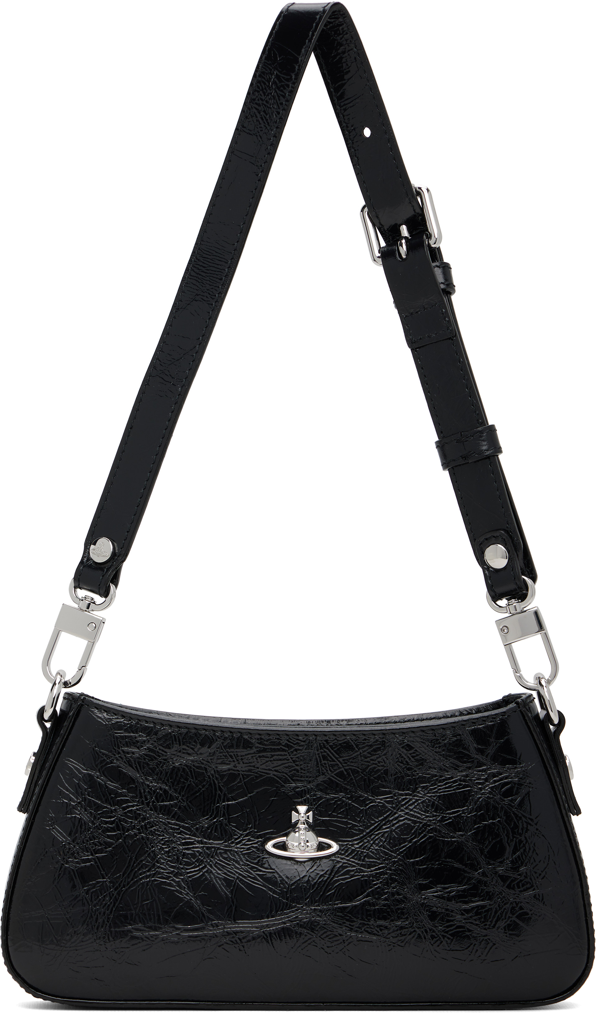 Vivienne Westwood: Black Tasha Shoulder Phone Bag | SSENSE