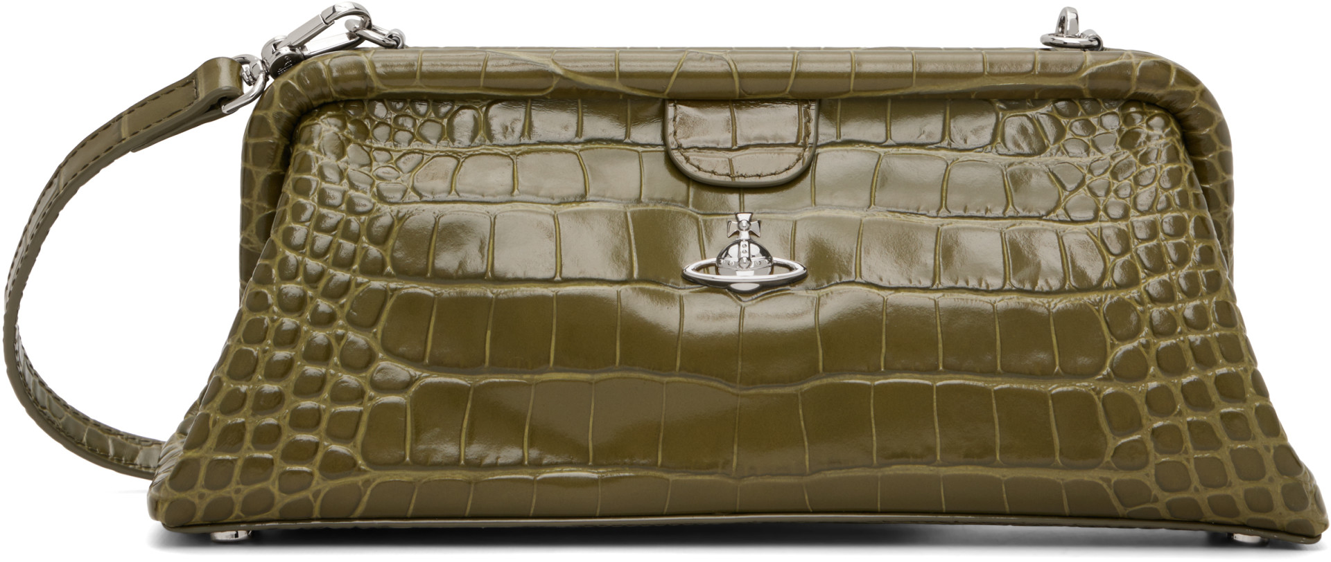 Vivienne Westwood: Khaki Jane Frame Bag | SSENSE Canada