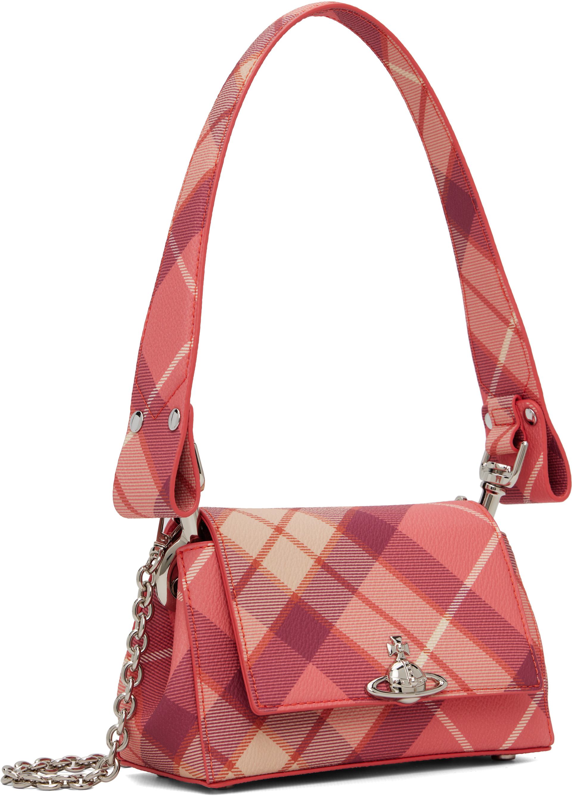 Vivienne Westwood: Pink Hazel Small Hand Bag | SSENSE Norway