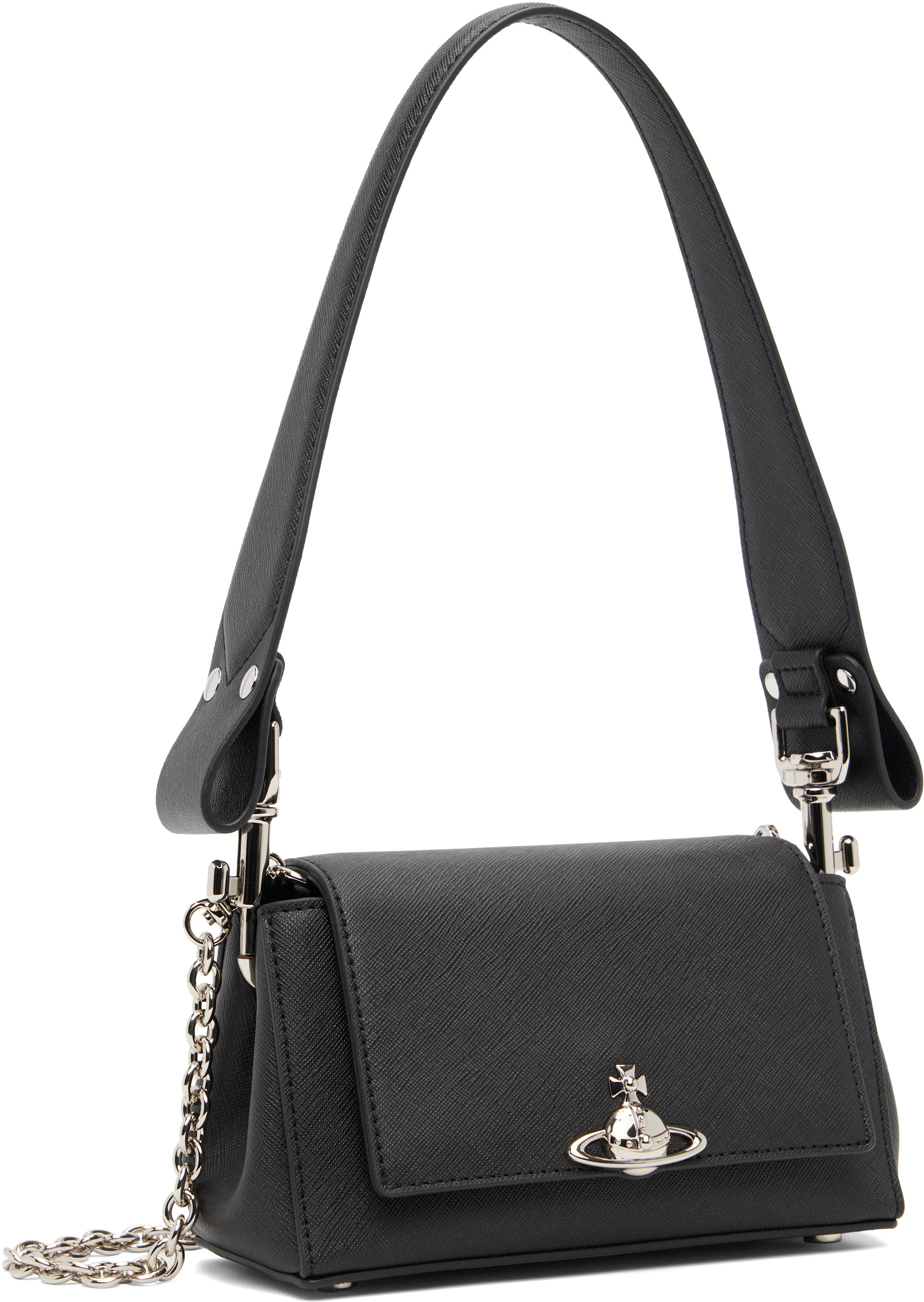 Vivienne Westwood: Black Hazel Small Hand Bag | SSENSE